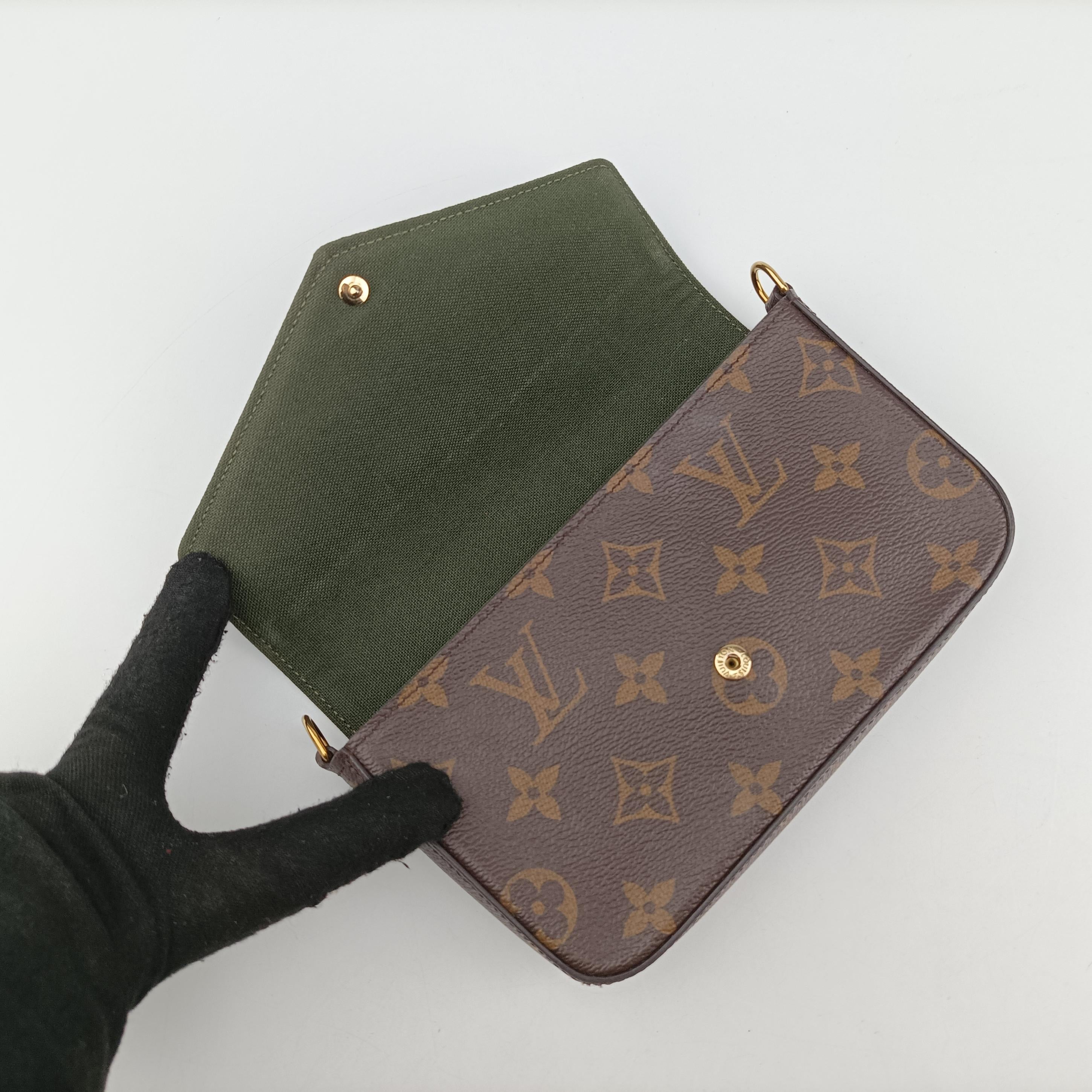 Pre-owned Louis Vuitton Multi Pochette FeLICIE Brown×beige Monogram Canvas M80091 shoulderbag | stylenewstar