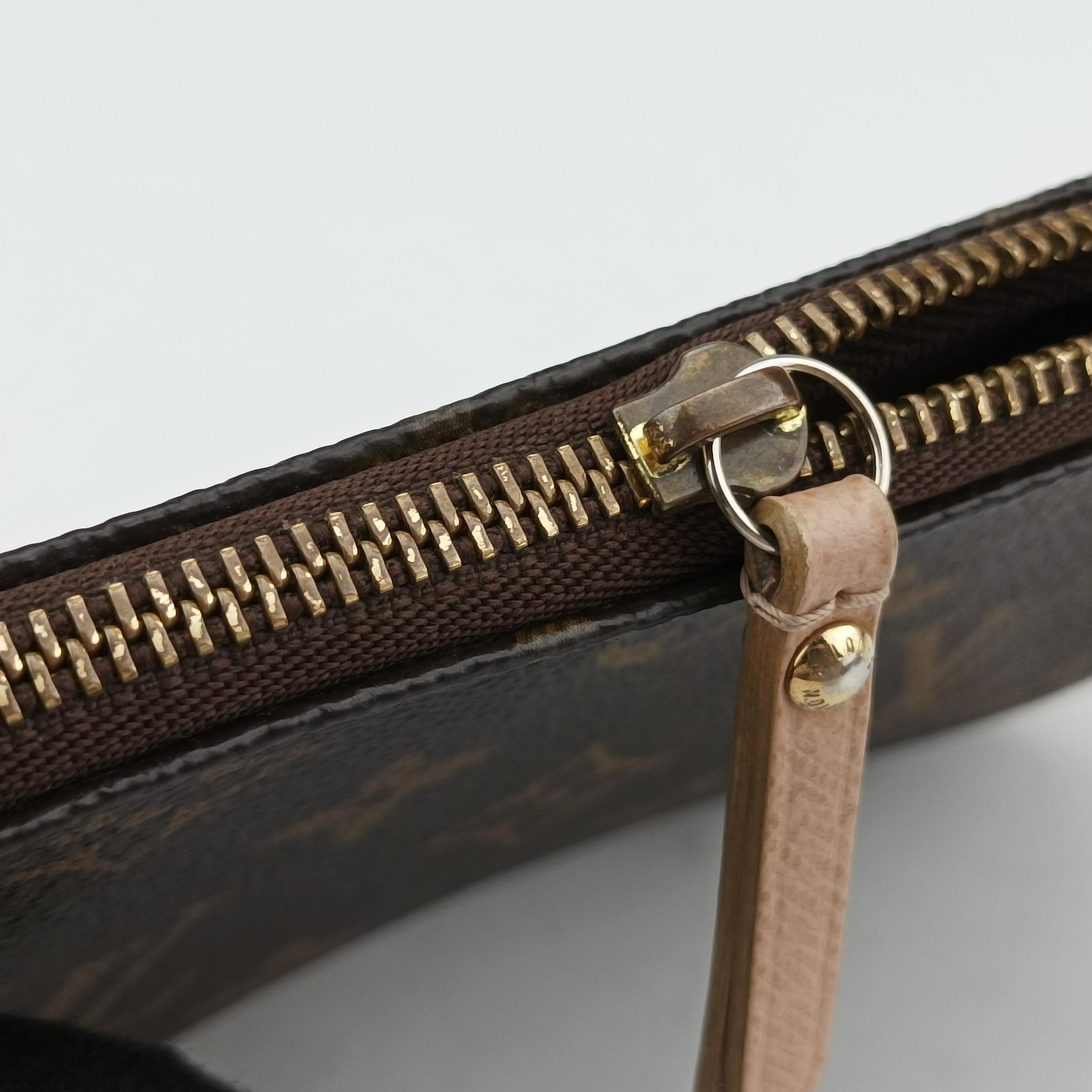 Pre-owned Louis Vuitton Mini Pochette Accessory Pouch brown×multicolor Monogram Canvas M60245 handbag | stylenewstar