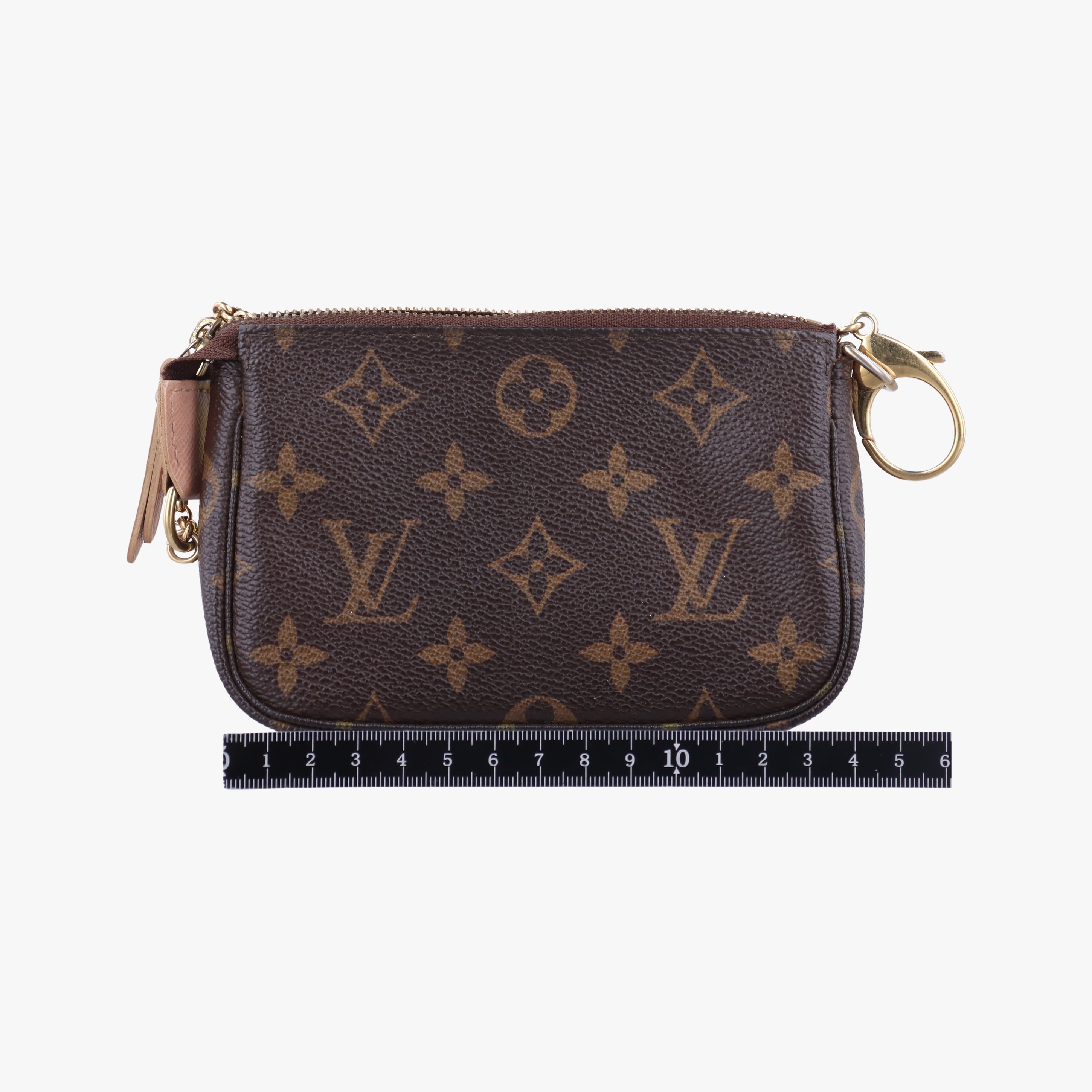 Pre-owned Louis Vuitton Mini Pochette Accessory Pouch brown×multicolor Monogram Canvas M60245 handbag | stylenewstar