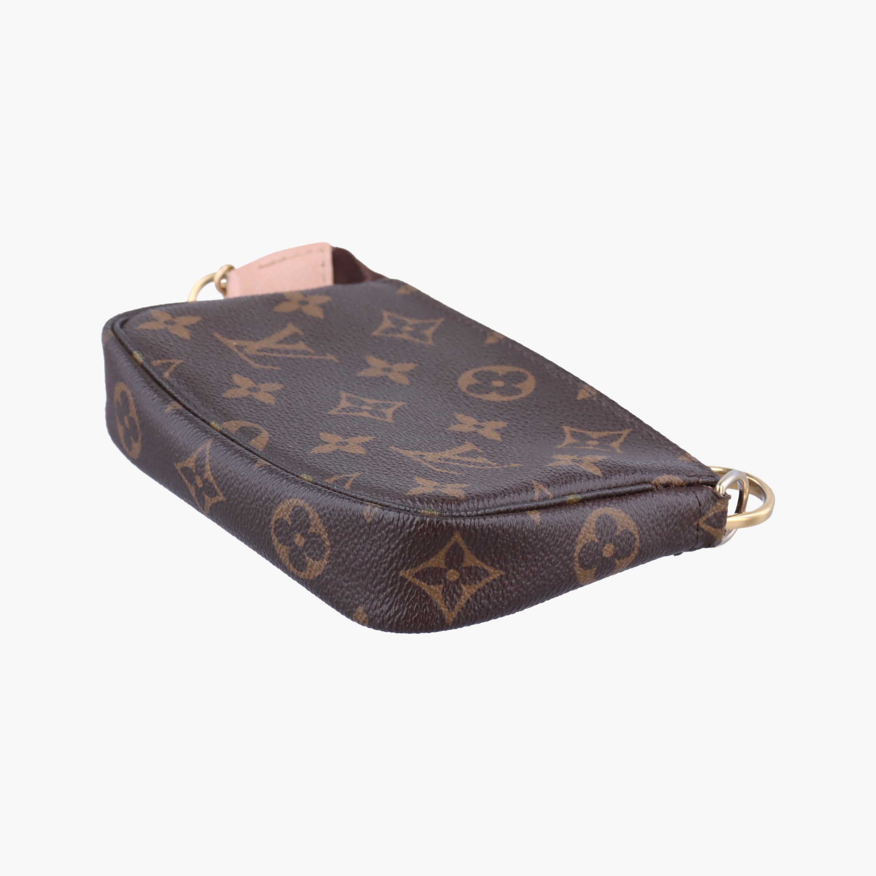 Pre-owned Louis Vuitton Mini Pochette Accessory Pouch brown×multicolor Monogram Canvas M60245 handbag | stylenewstar