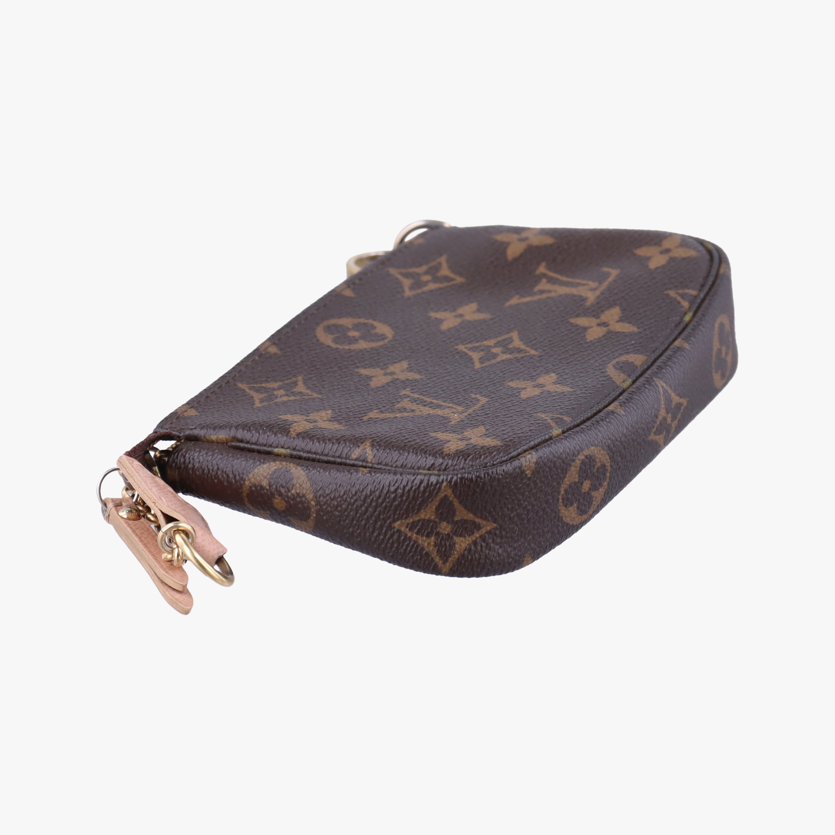 Pre-owned Louis Vuitton Mini Pochette Accessory Pouch brown×multicolor Monogram Canvas M60245 handbag | stylenewstar