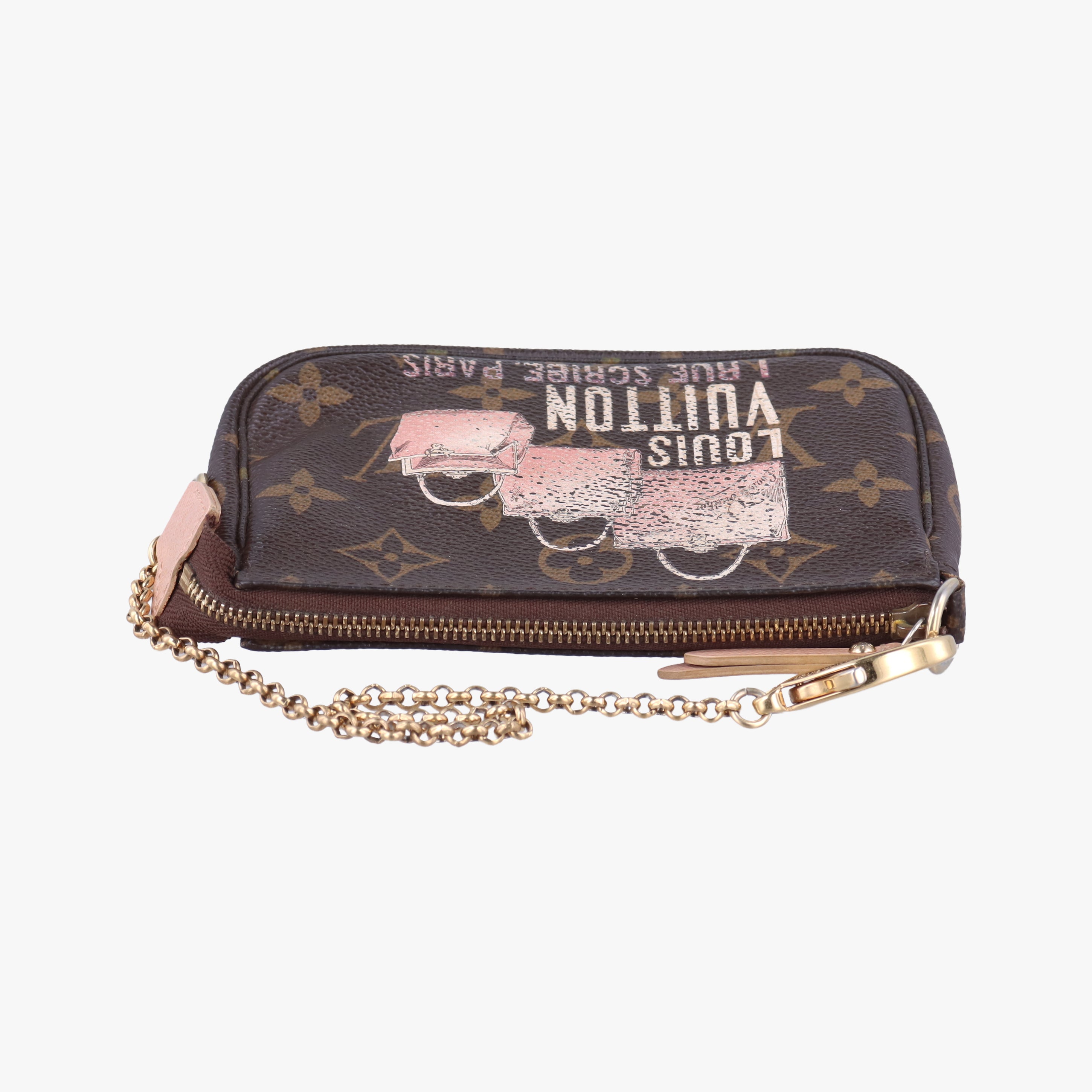 Pre-owned Louis Vuitton Mini Pochette Accessory Pouch brown×multicolor Monogram Canvas M60245 handbag | stylenewstar