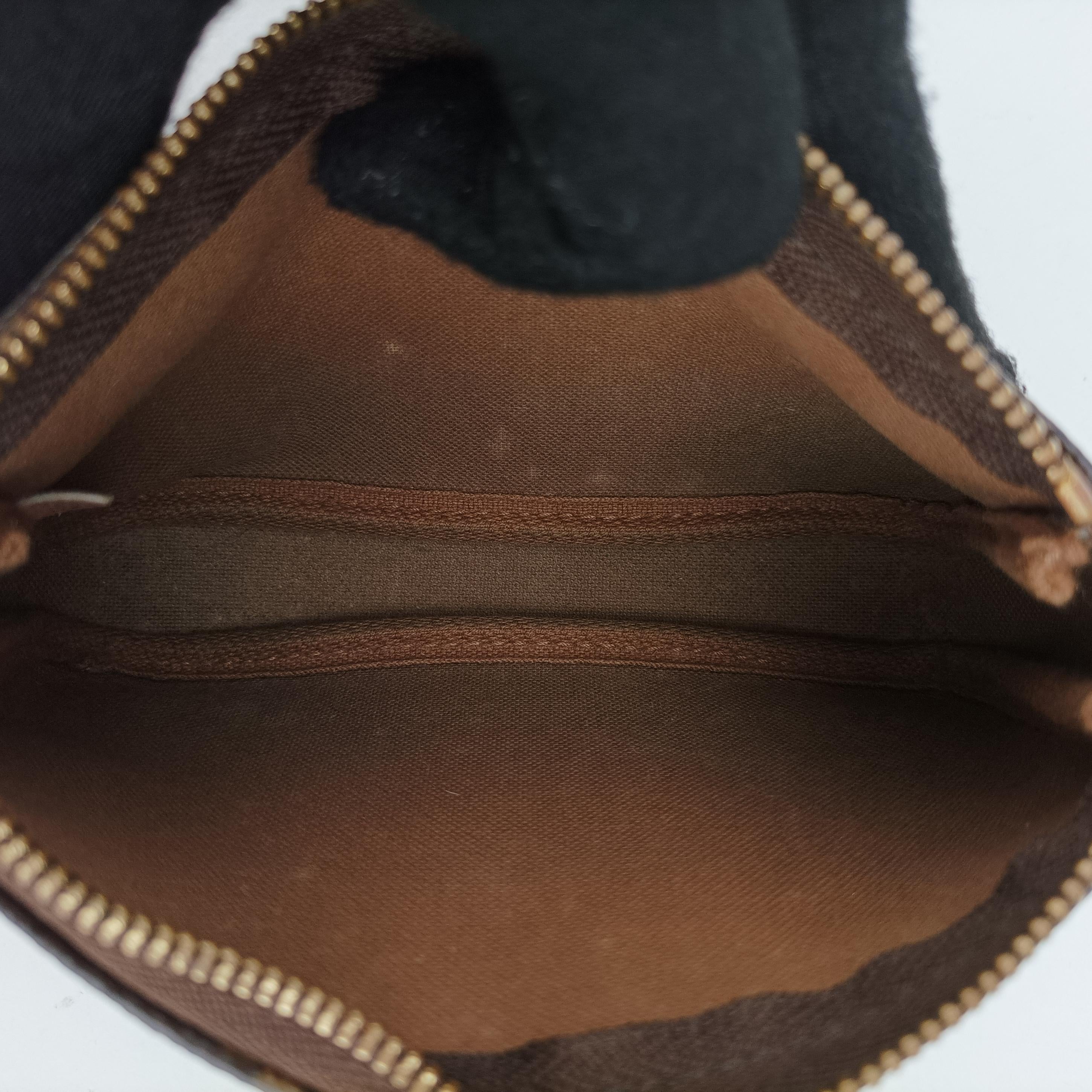 Pre-owned Louis Vuitton Mini Pochette Accessory Pouch brown×multicolor Monogram Canvas M60245 handbag | stylenewstar