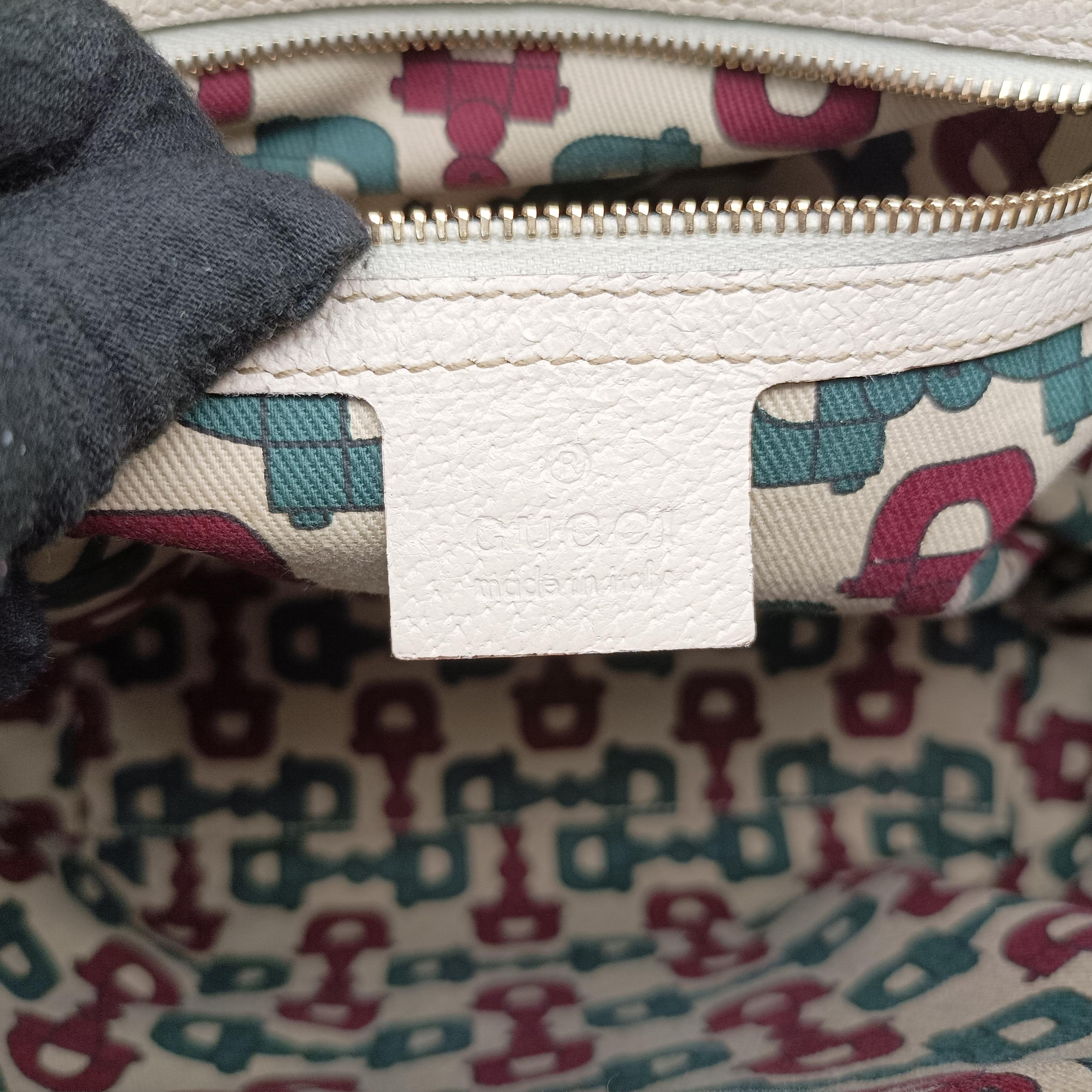 Vintage Gucci Guccissima Treasure Ivory×Beige canvas×leather 146002 handbag | stylenewstar