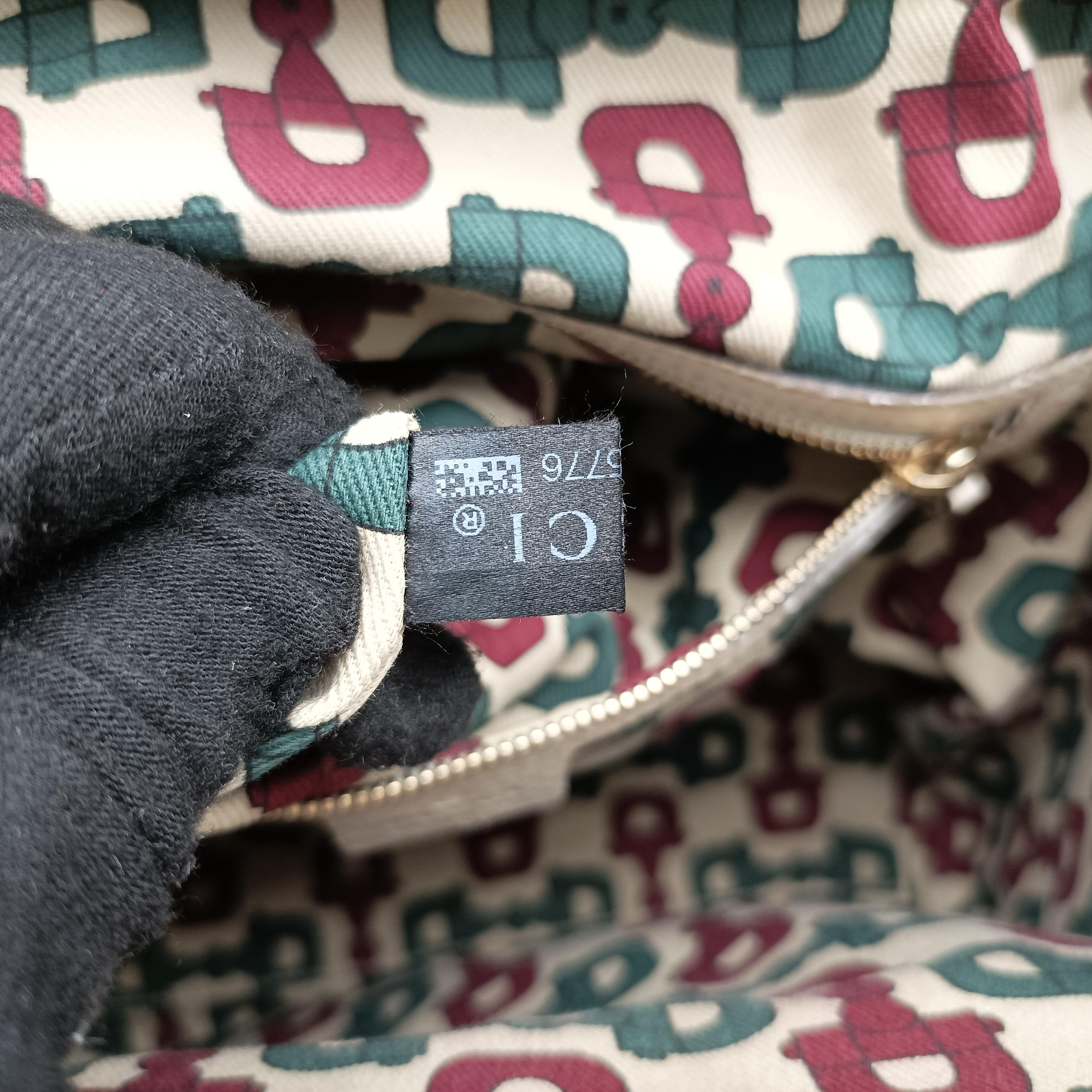 Vintage Gucci Guccissima Treasure Ivory×Beige canvas×leather 146002 handbag | stylenewstar
