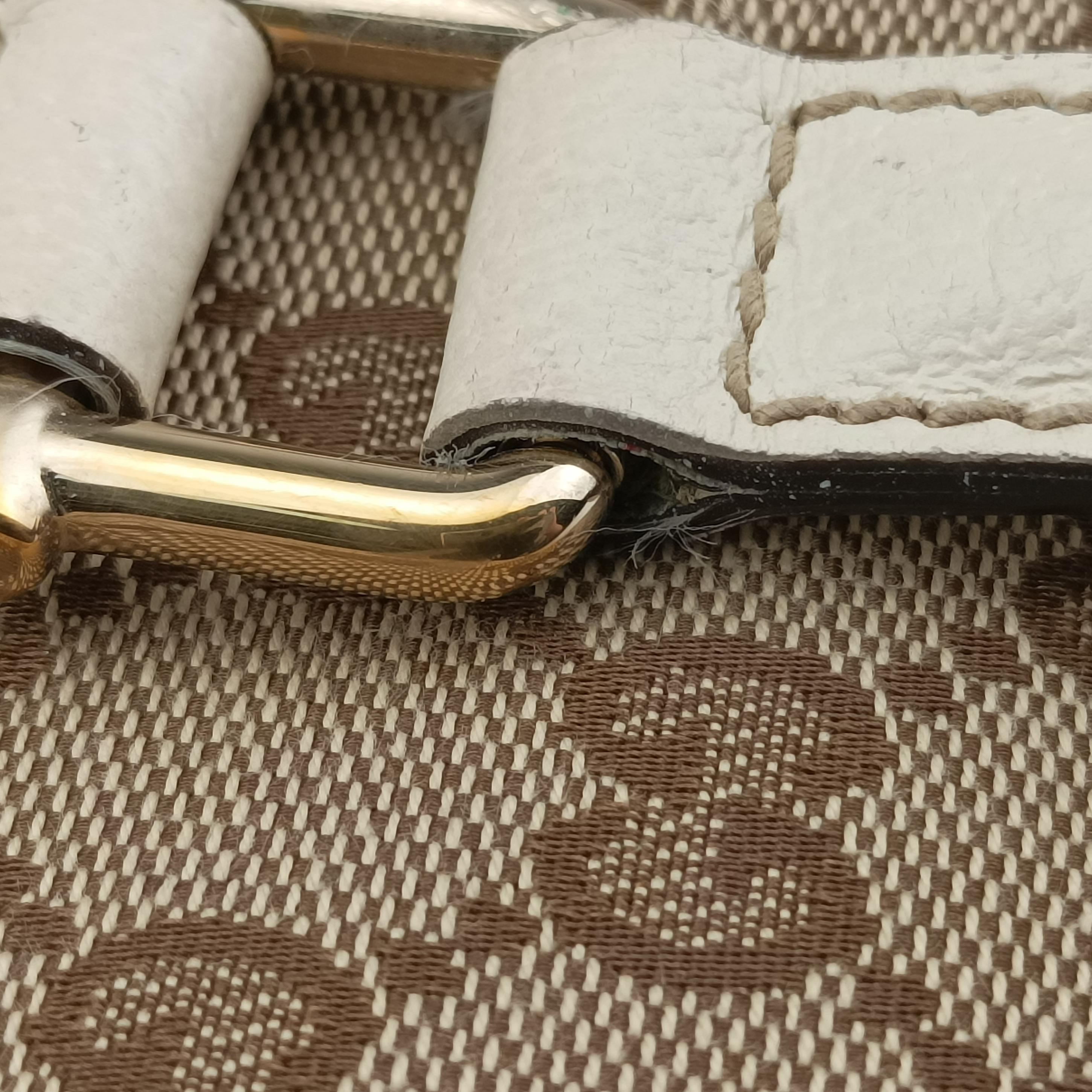 Vintage Gucci Guccissima Treasure Ivory×Beige canvas×leather 146002 handbag | stylenewstar