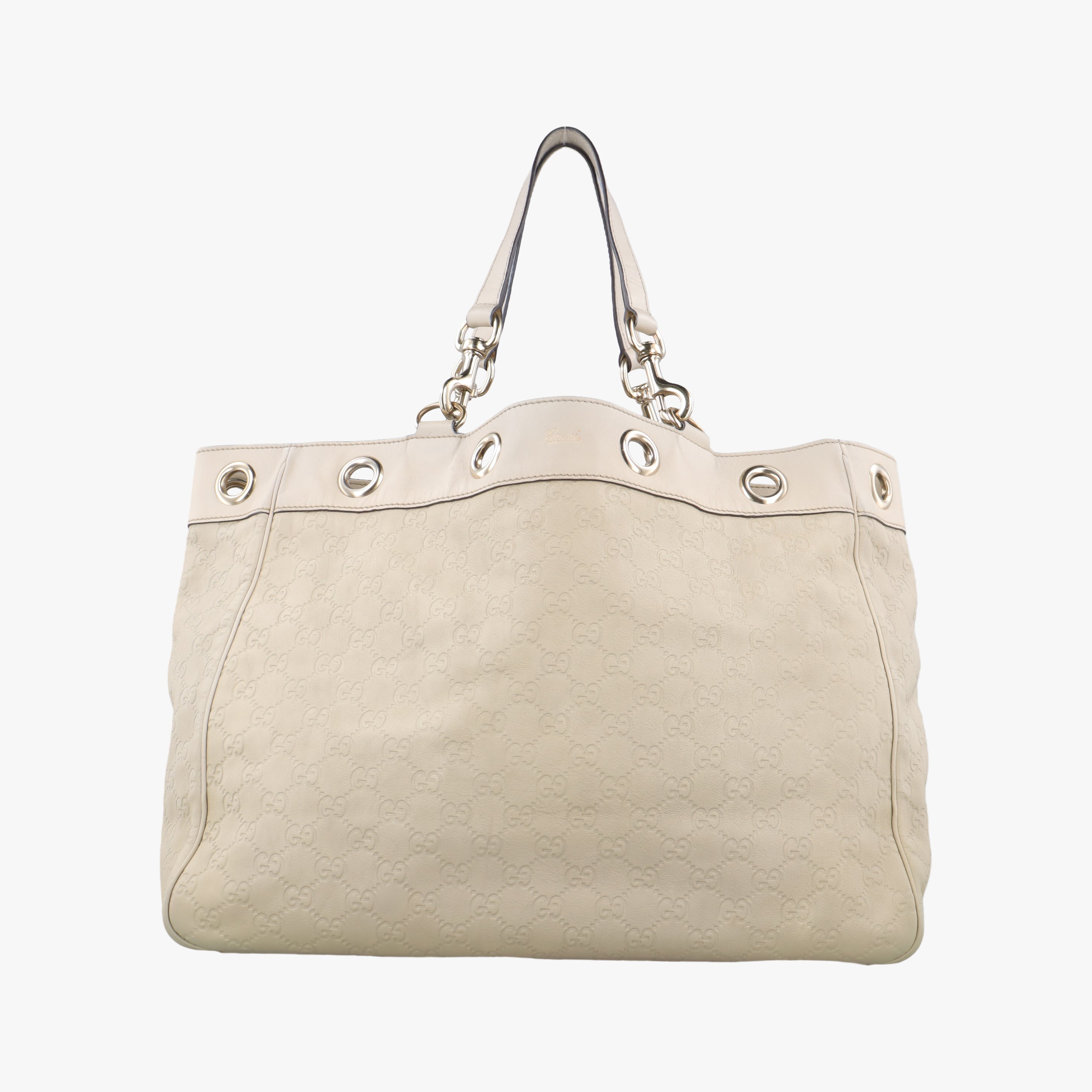 Vintage Gucci Positano White Leather 153033 handbag | stylenewstar