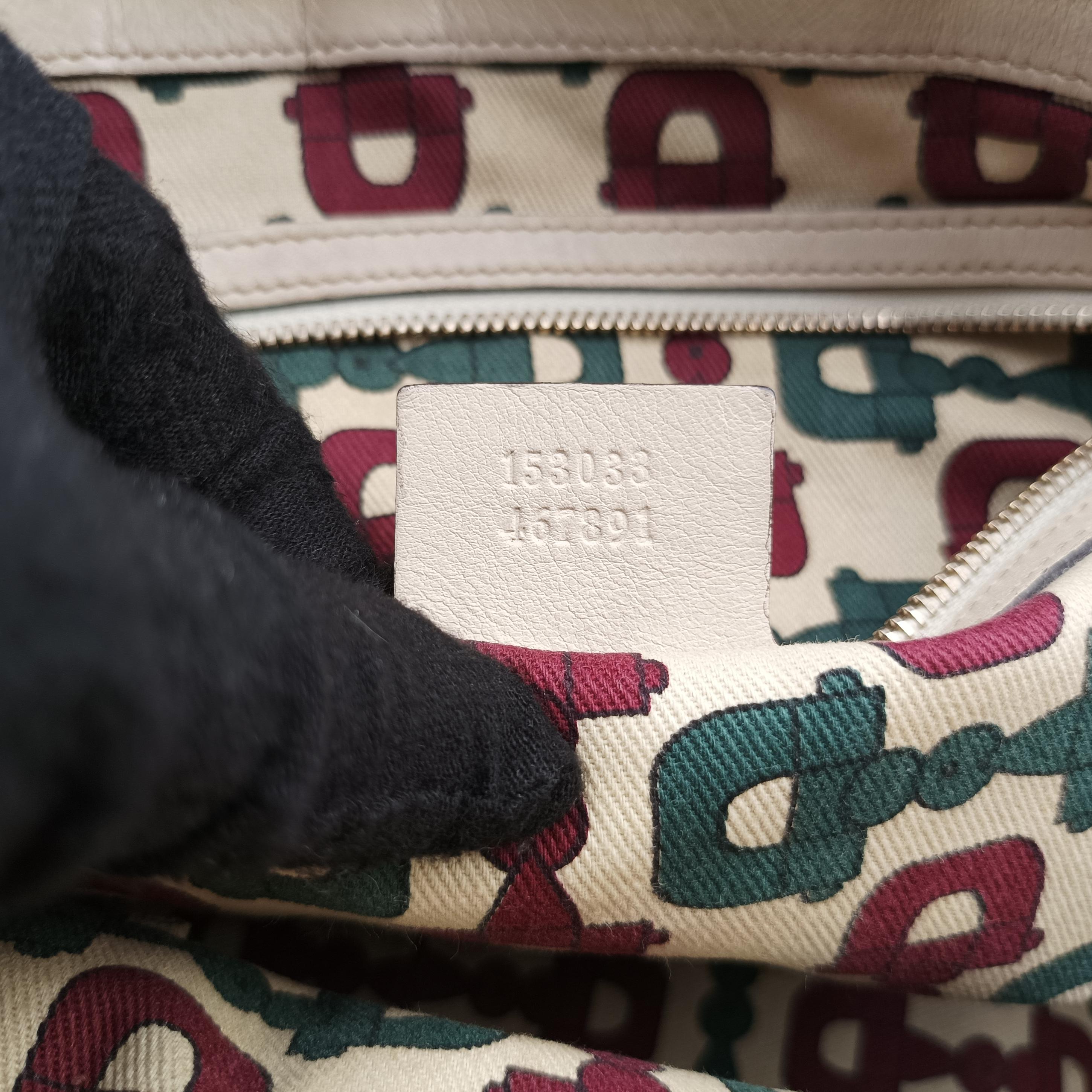 Vintage Gucci Positano White Leather 153033 handbag | stylenewstar