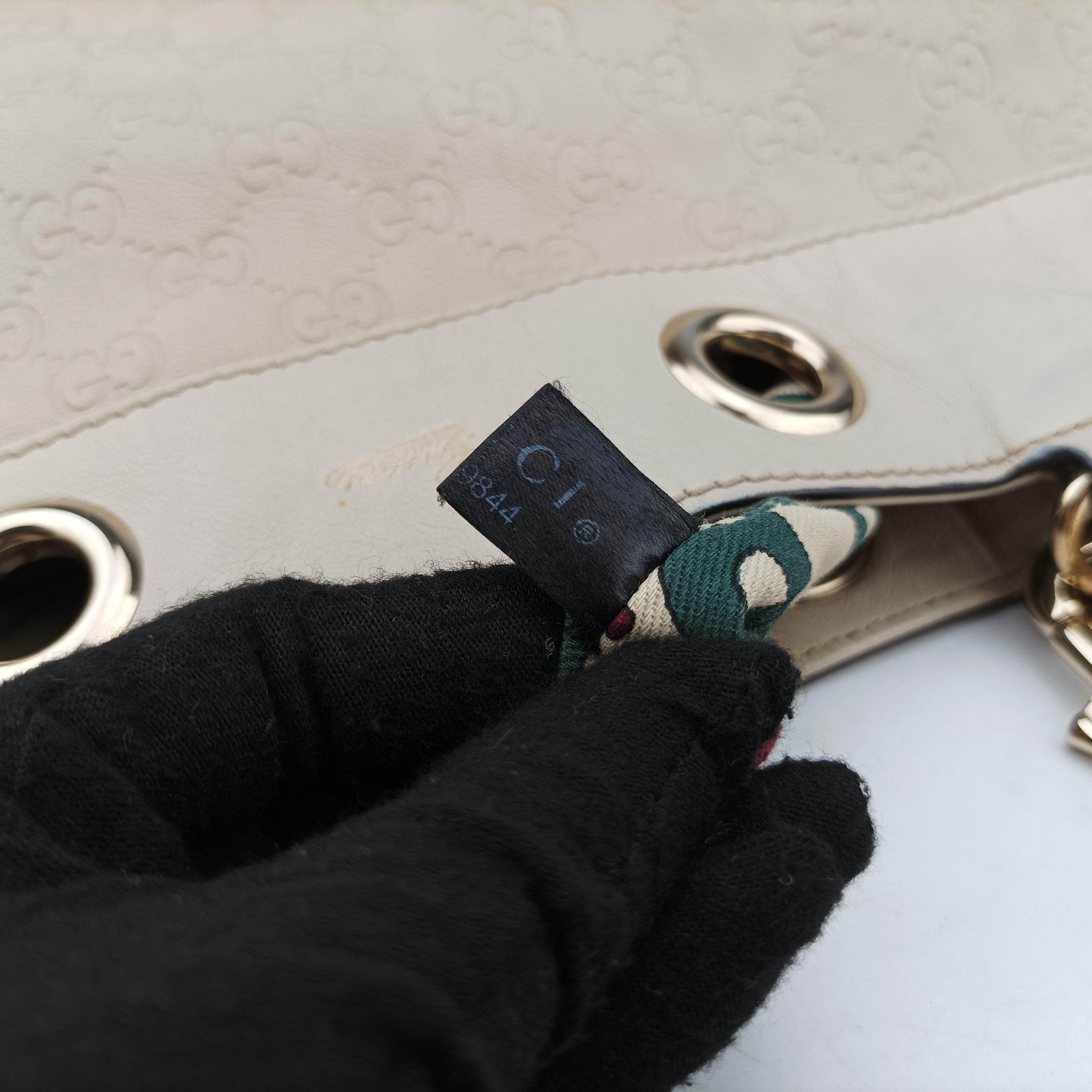 Vintage Gucci Positano White Leather 153033 handbag | stylenewstar