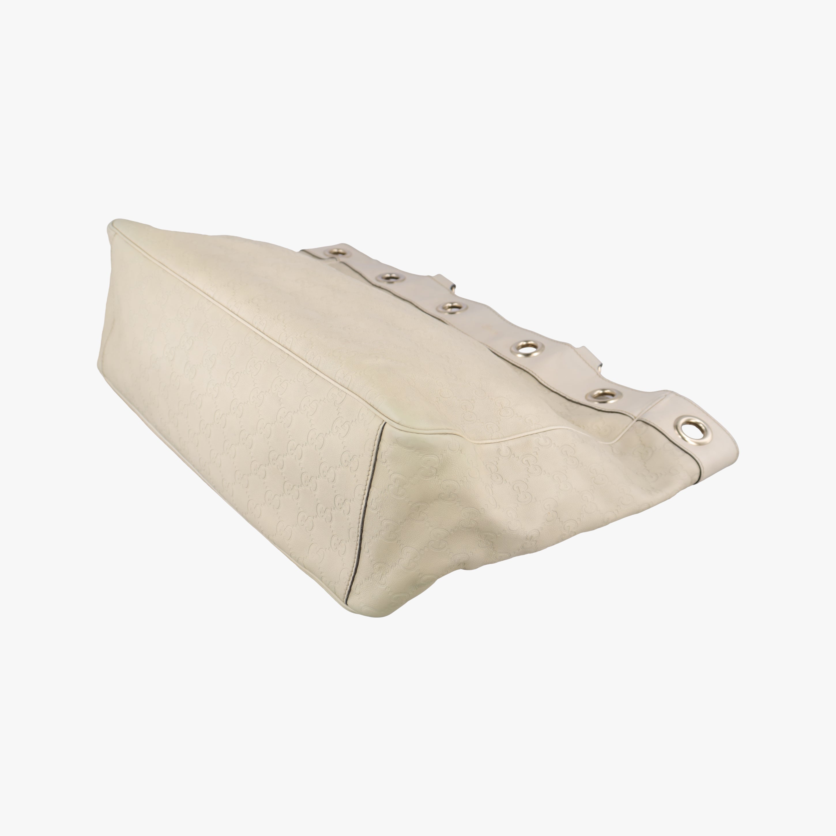 Vintage Gucci Positano White Leather 153033 handbag | stylenewstar