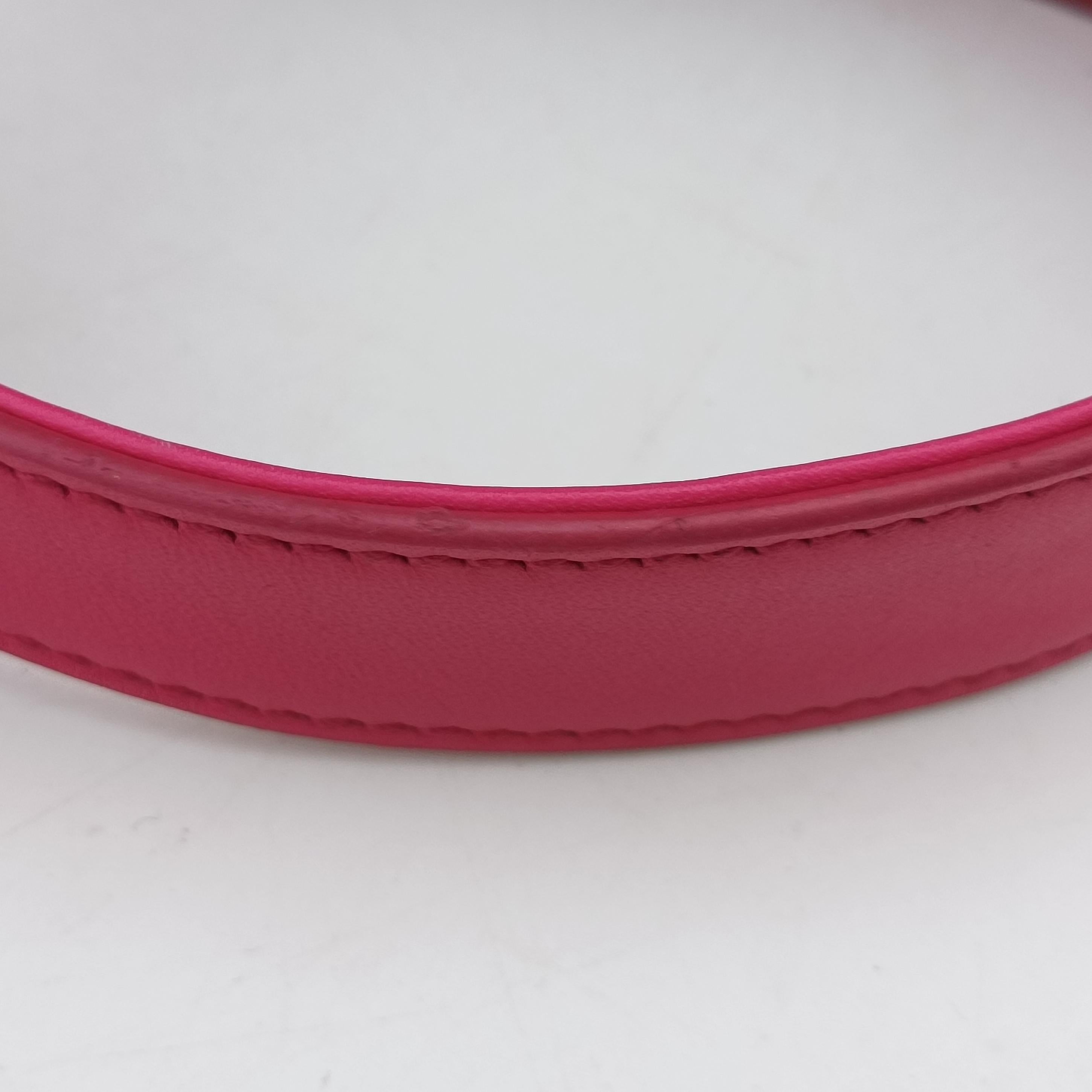Pre-owned Yves Saint Laurent LE 5 a 7Mini Hobo Rose Leather 567228 shoulderbag | stylenewstar
