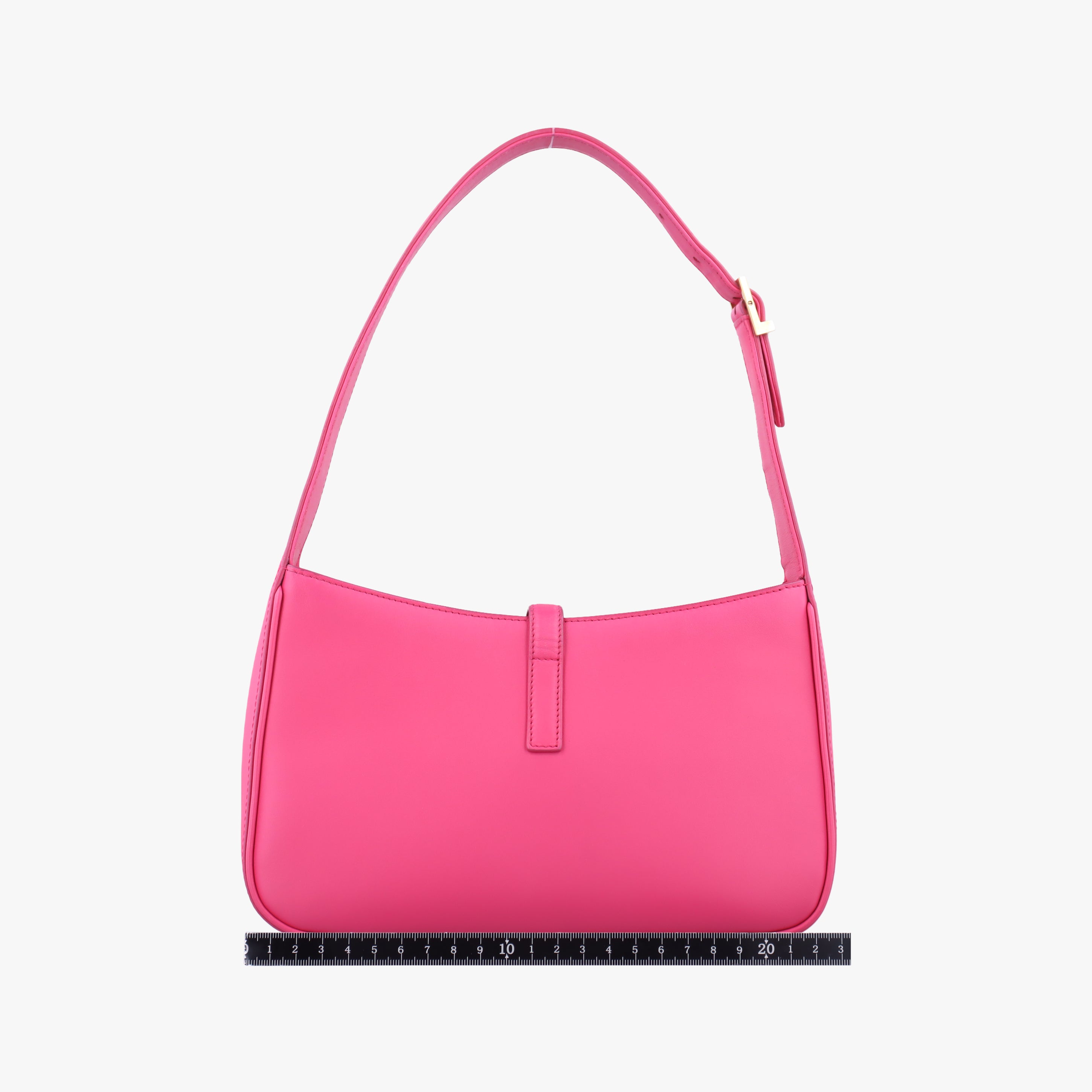 Pre-owned Yves Saint Laurent LE 5 a 7Mini Hobo Rose Leather 567228 shoulderbag | stylenewstar