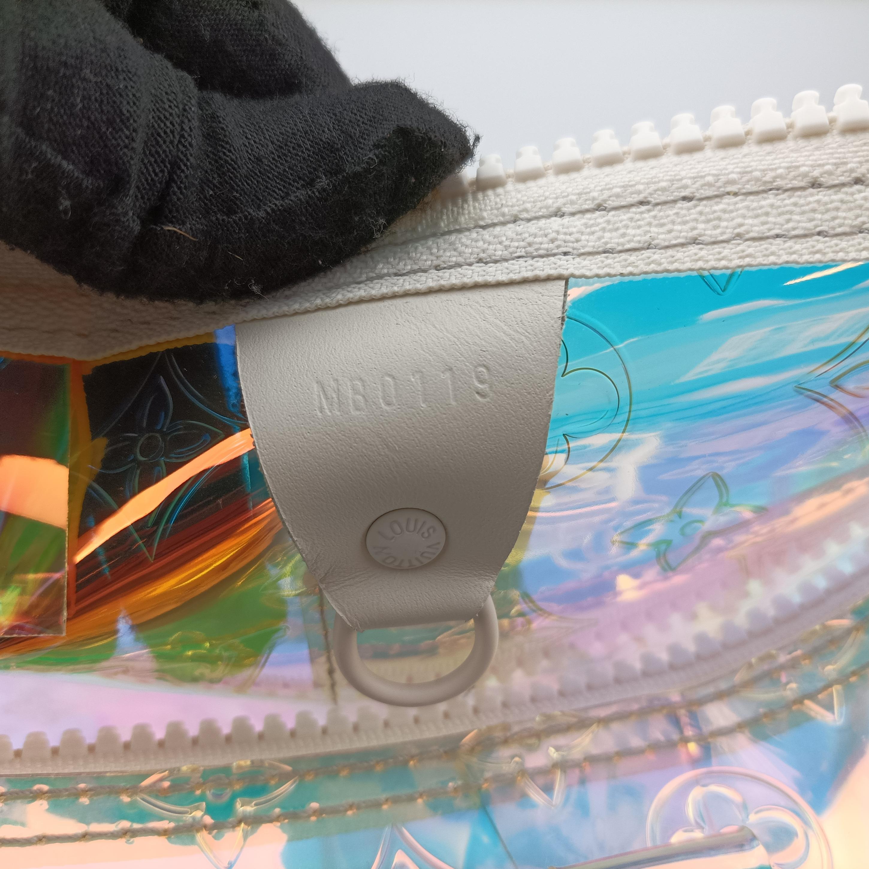 Pre-owned Louis Vuitton Keepall Bandouliere 50 aurora Monogram Prism M53271 shoulderbag | stylenewstar
