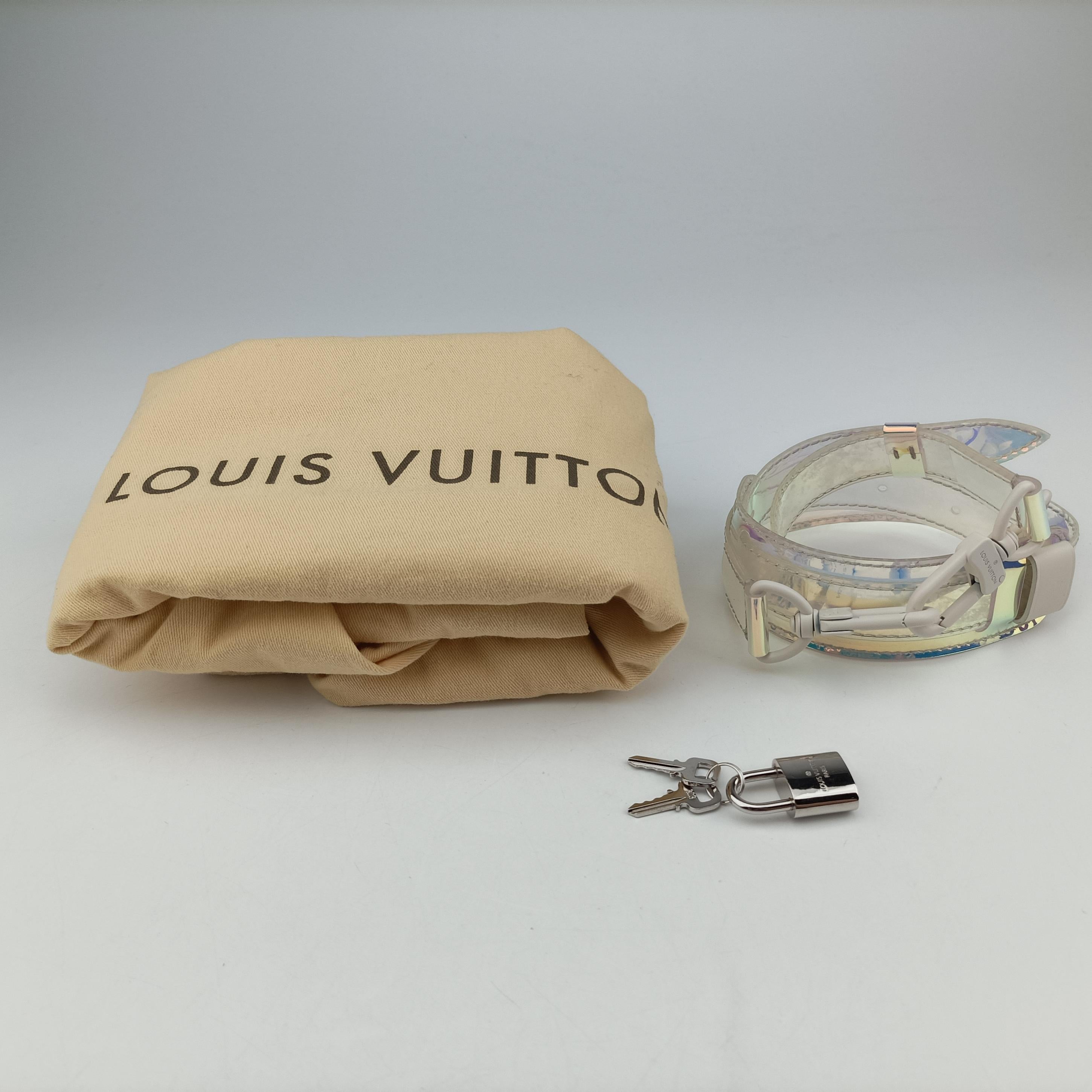 Pre-owned Louis Vuitton Keepall Bandouliere 50 aurora Monogram Prism M53271 shoulderbag | stylenewstar