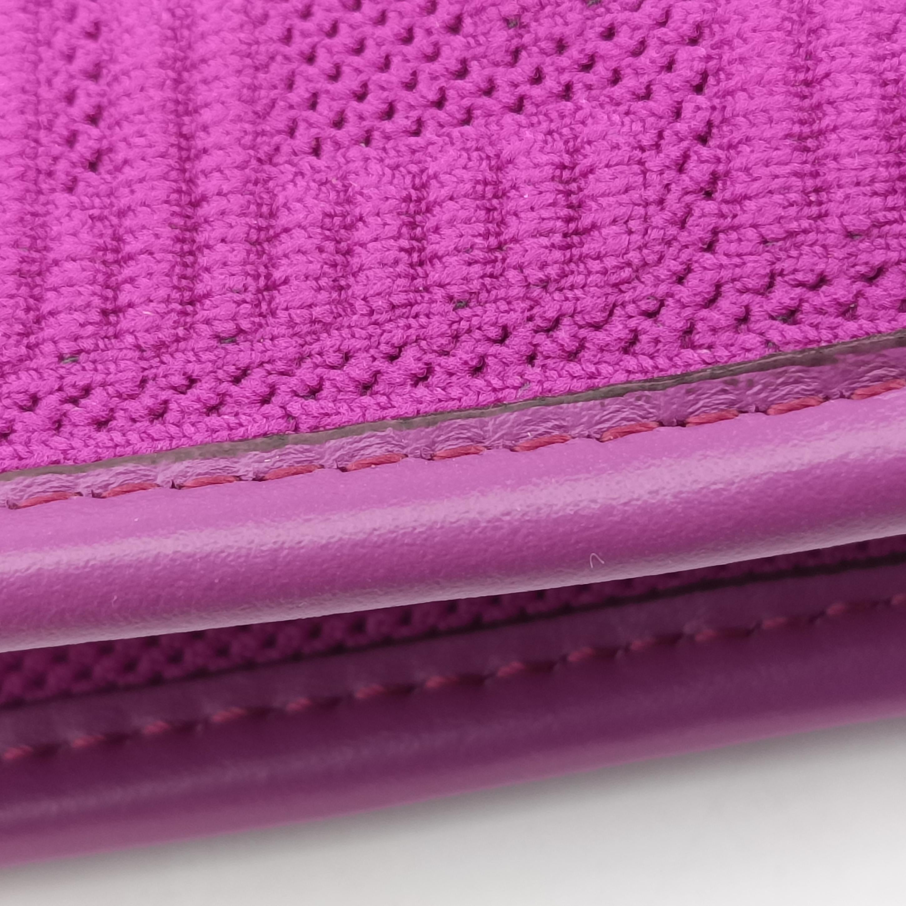 Pre-owned Fendi MINI SUNSHINE SHOPPER Purple fabric 8BS051 shoulderbag | stylenewstar
