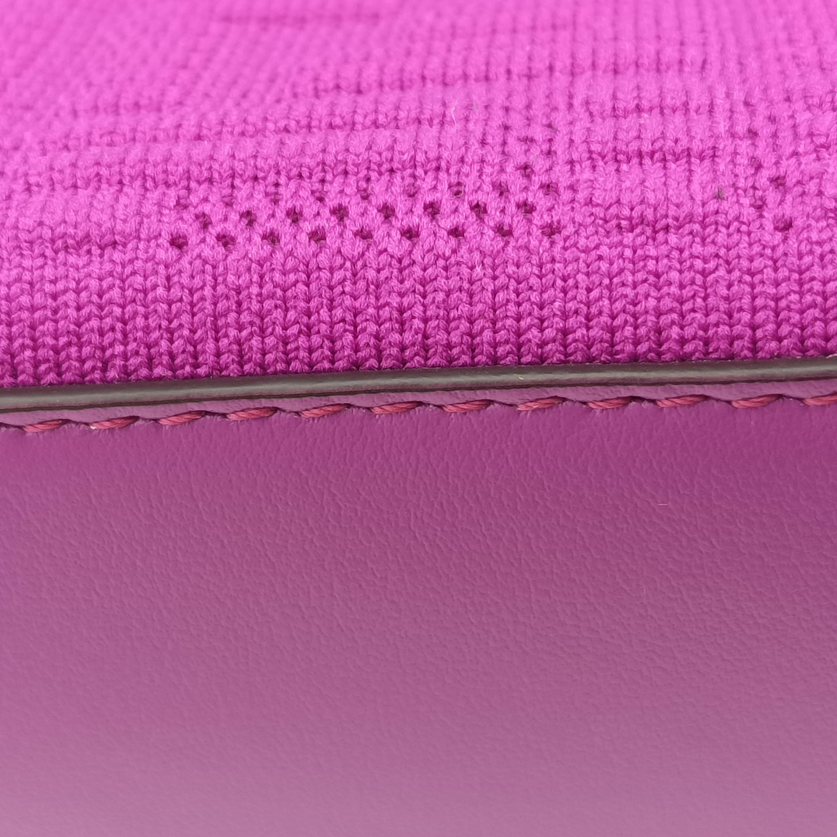 Pre-owned Fendi MINI SUNSHINE SHOPPER Purple fabric 8BS051 shoulderbag | stylenewstar