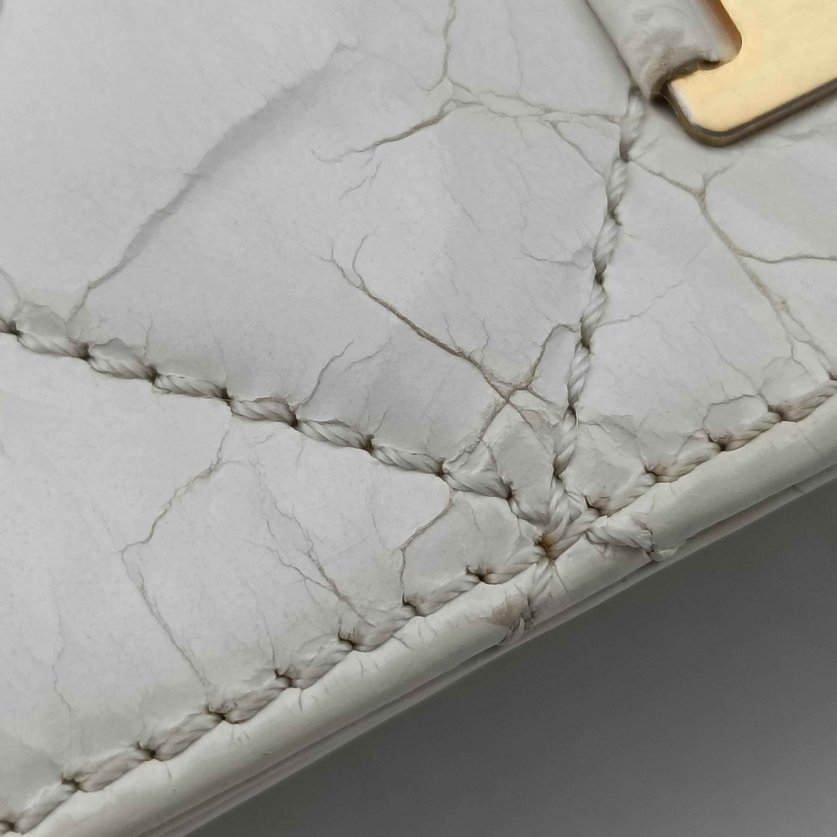 Pre-owned Chanel 2.55 Rita Matelasse White Leather A66816 shoulderbag | stylenewstar
