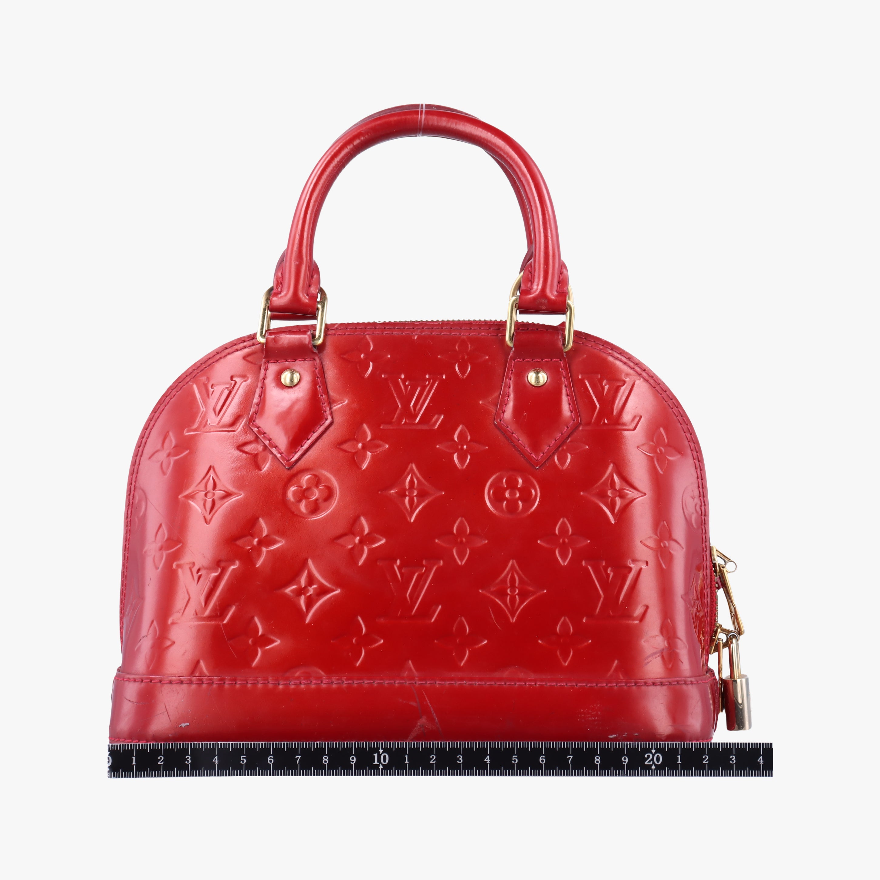 Vintage Louis Vuitton Alma BB CERISE Vernis M90174 shoulderbag | stylenewstar