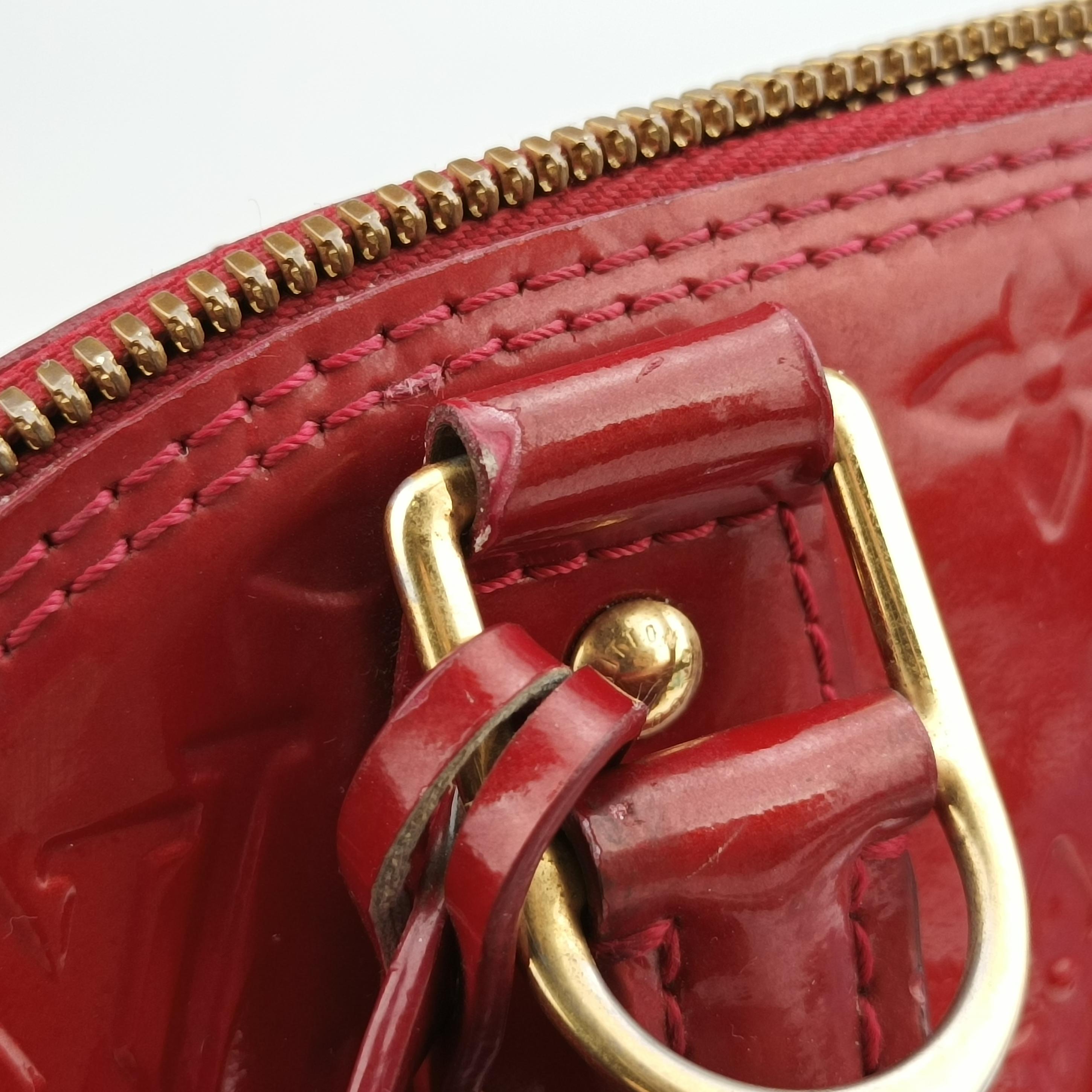 Vintage Louis Vuitton Alma BB CERISE Vernis M90174 shoulderbag | stylenewstar