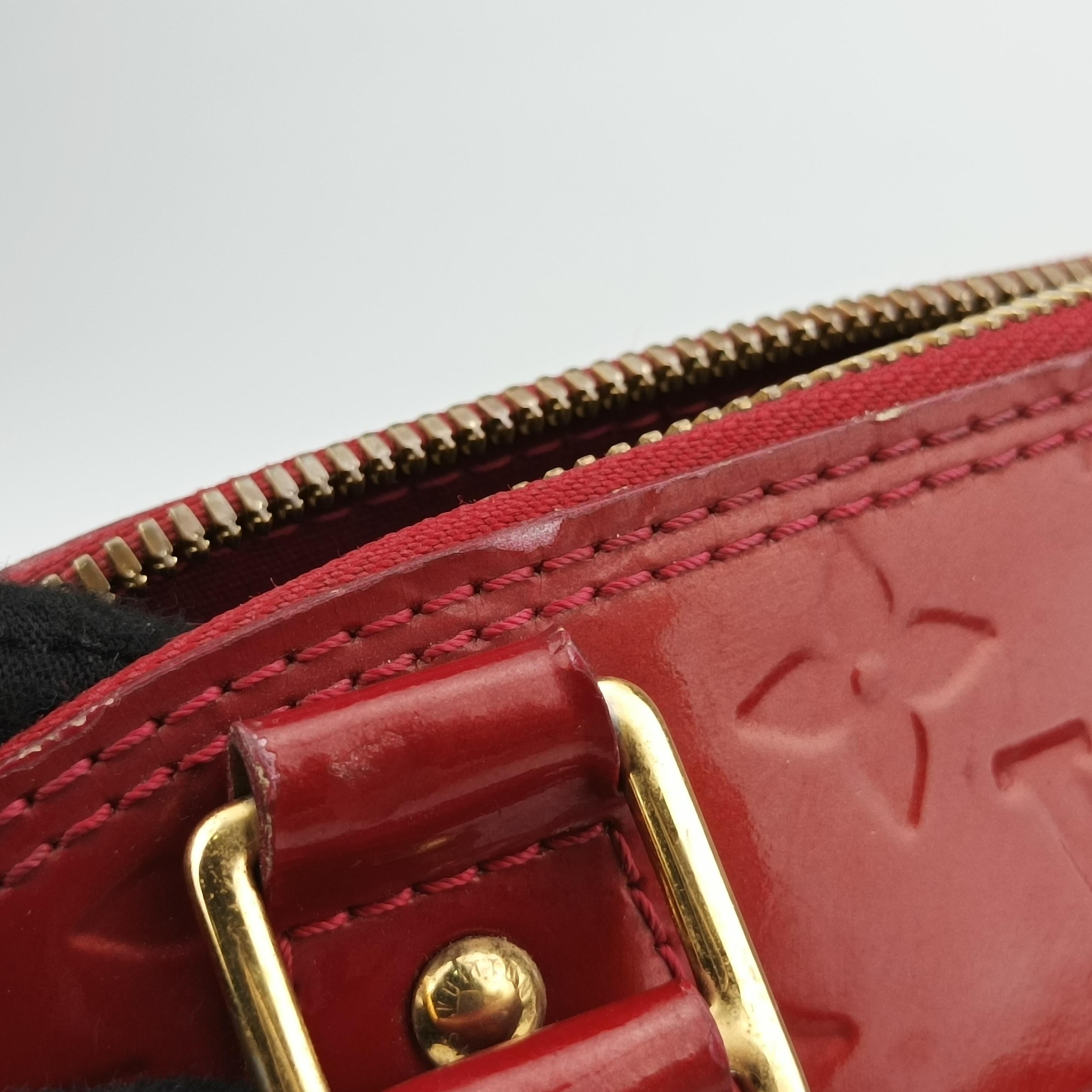 Vintage Louis Vuitton Alma BB CERISE Vernis M90174 shoulderbag | stylenewstar