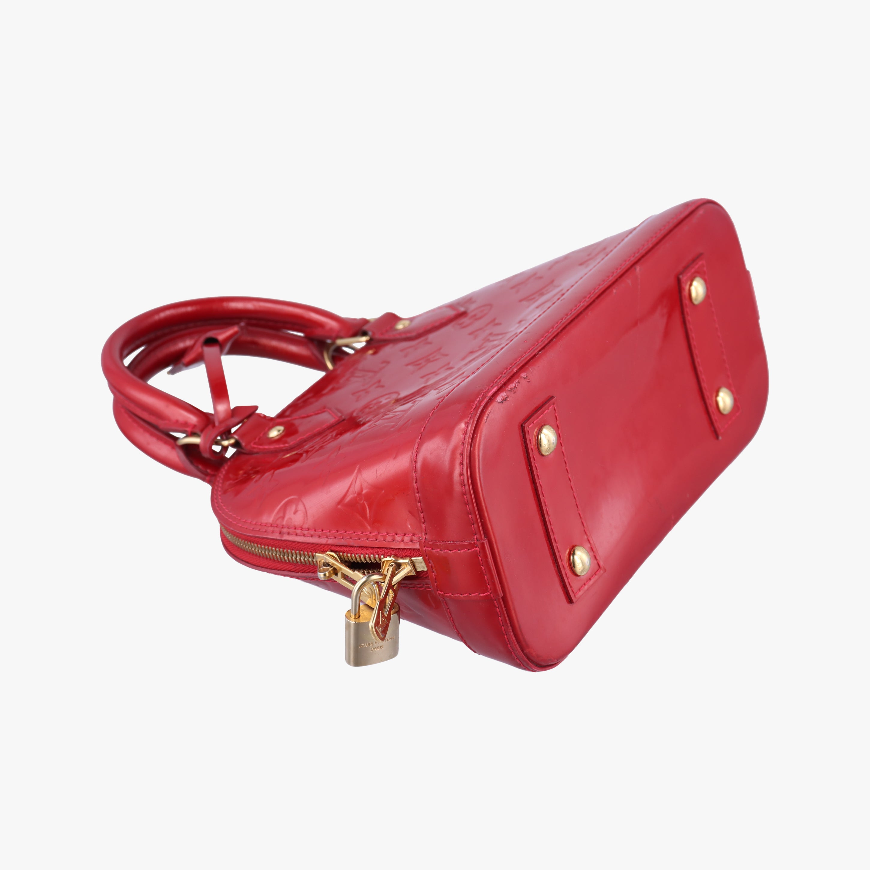 Vintage Louis Vuitton Alma BB CERISE Vernis M90174 shoulderbag | stylenewstar