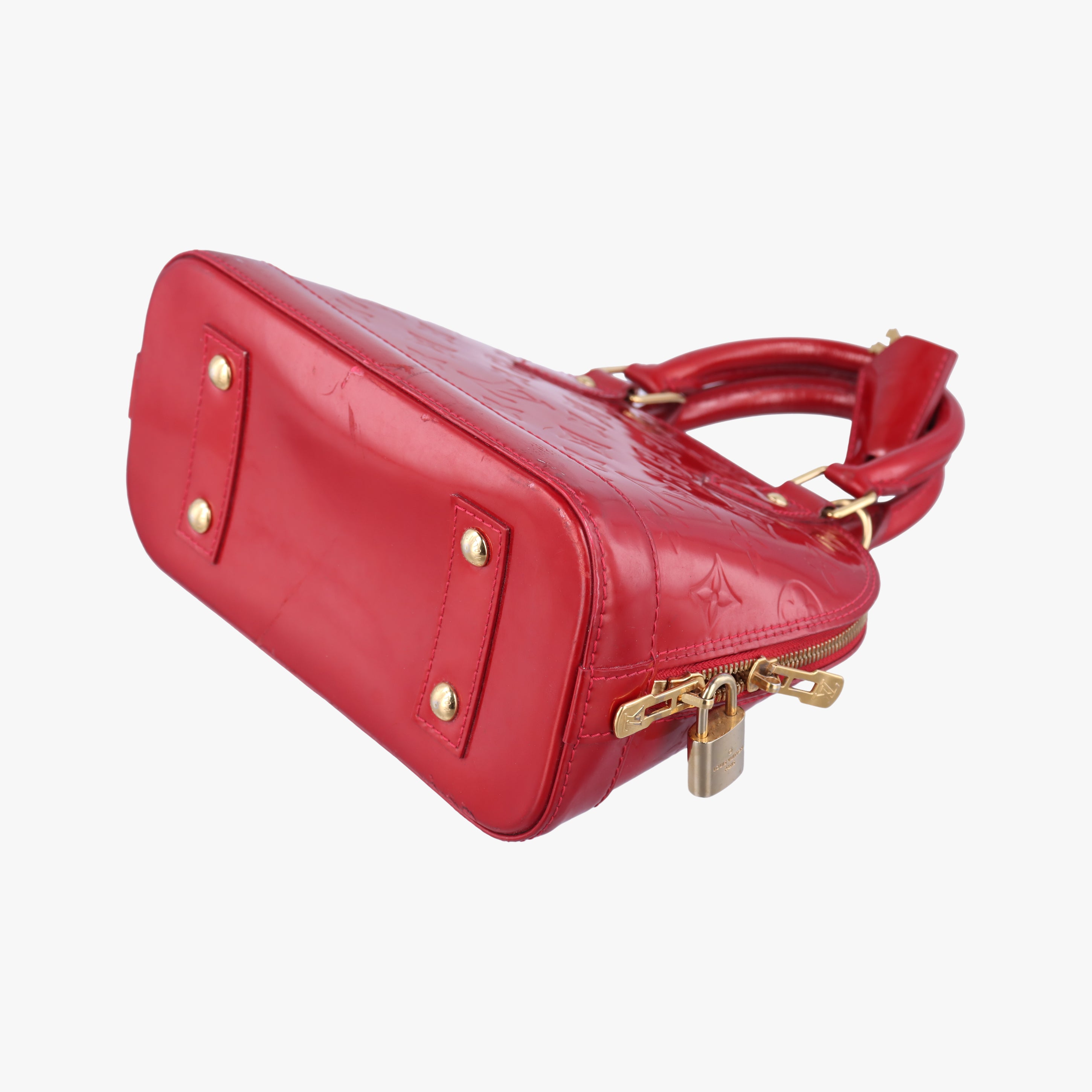 Vintage Louis Vuitton Alma BB CERISE Vernis M90174 shoulderbag | stylenewstar