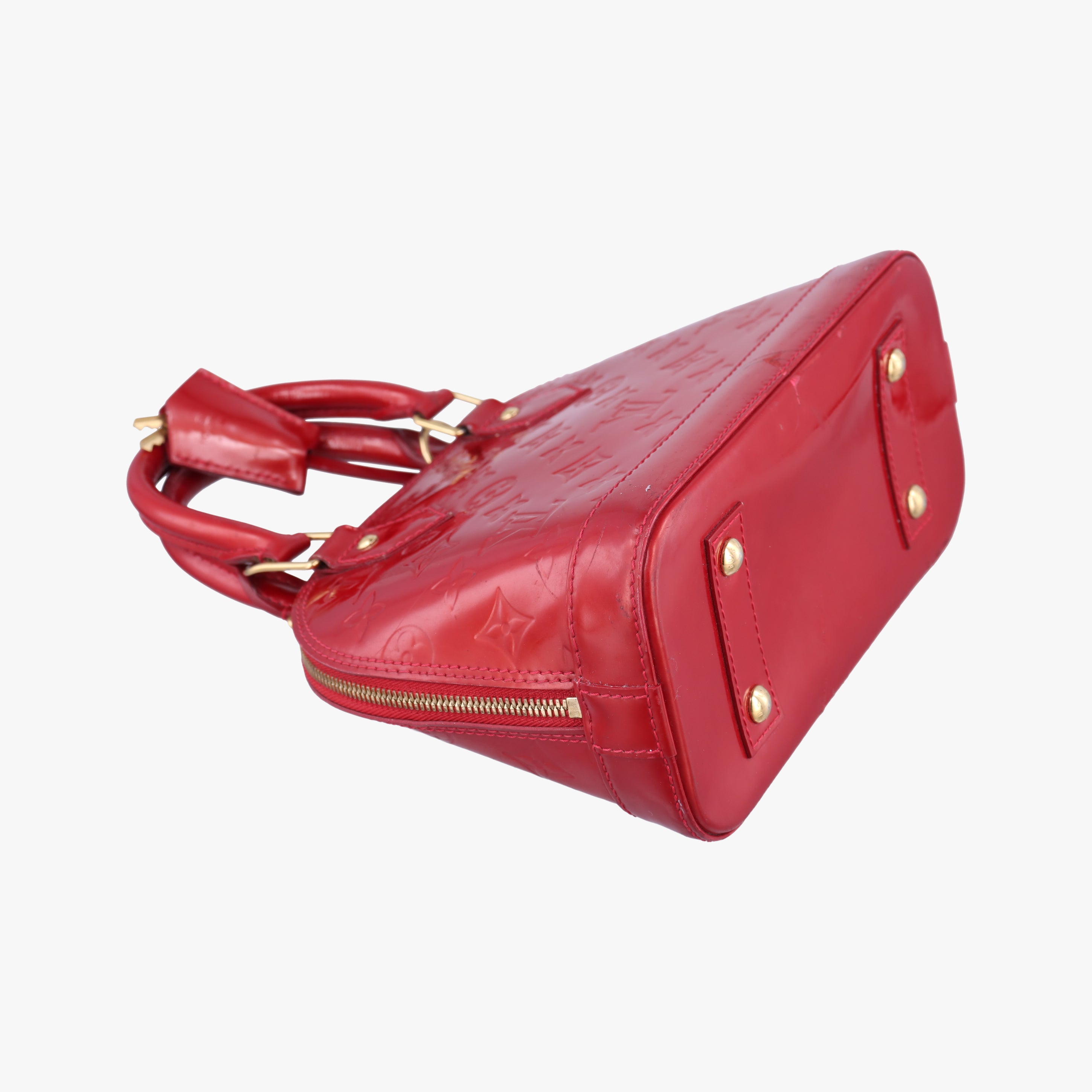 Vintage Louis Vuitton Alma BB CERISE Vernis M90174 shoulderbag | stylenewstar