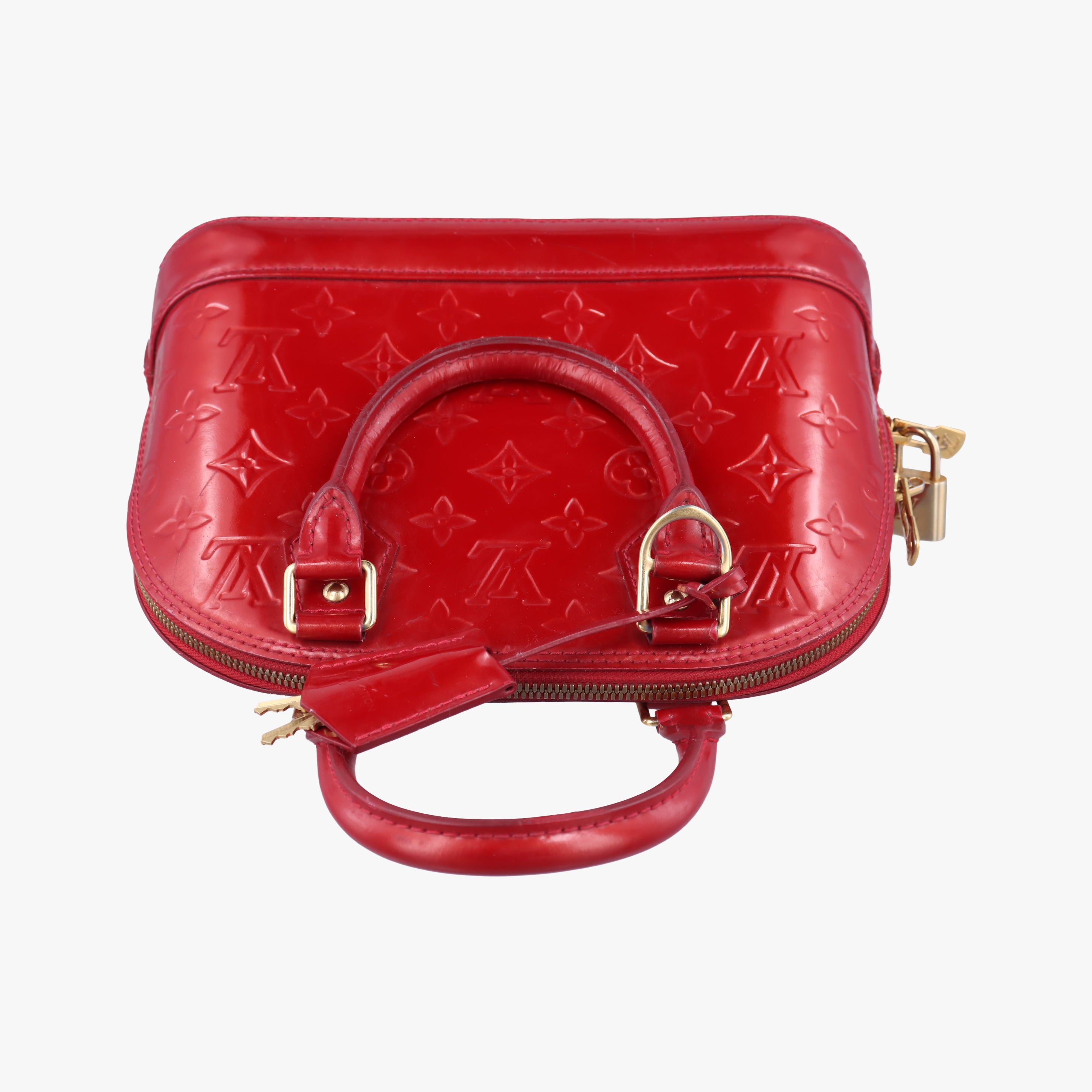 Vintage Louis Vuitton Alma BB CERISE Vernis M90174 shoulderbag | stylenewstar