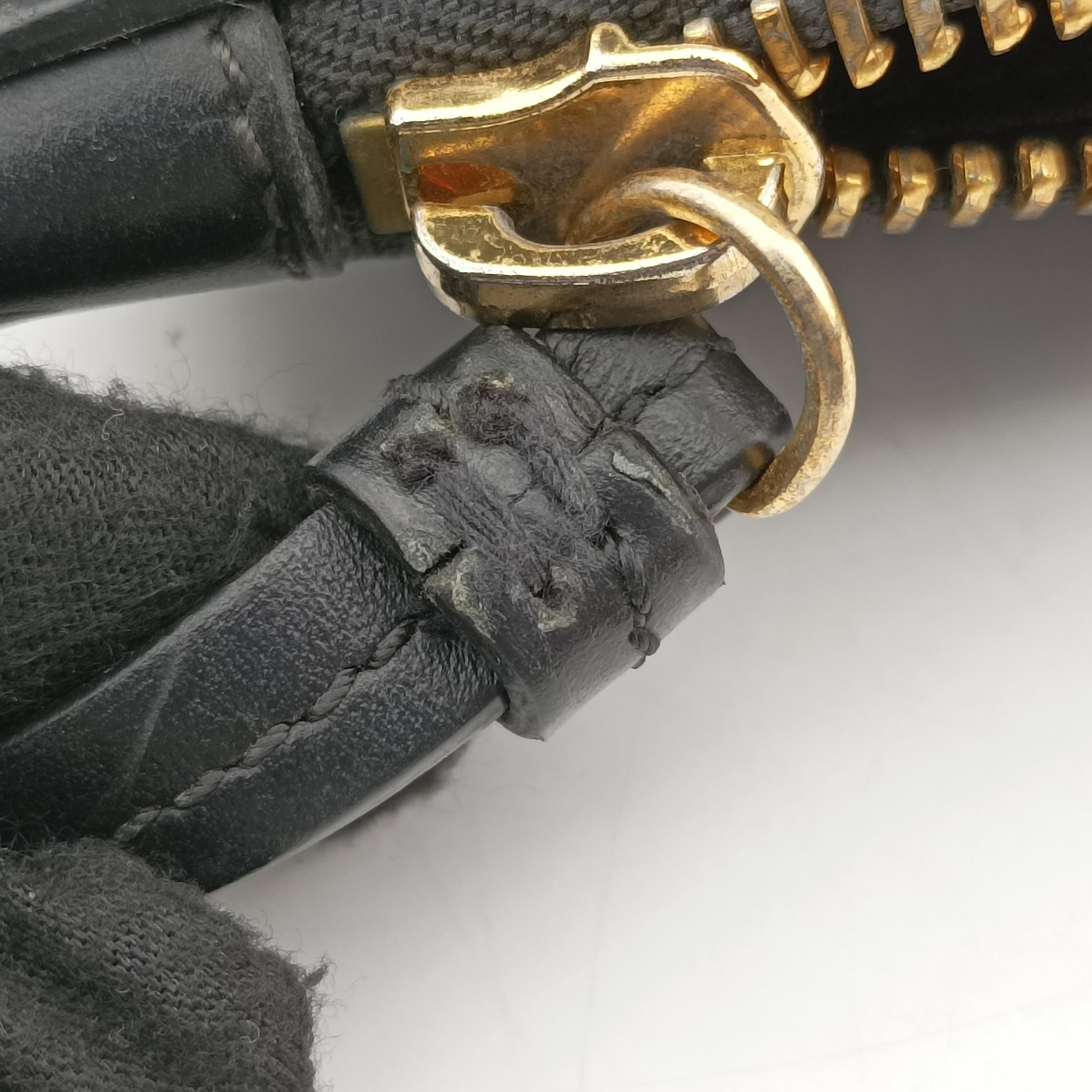 Secondhand VERSACE La Medusa Black Leather  clutchbag | stylenewstar