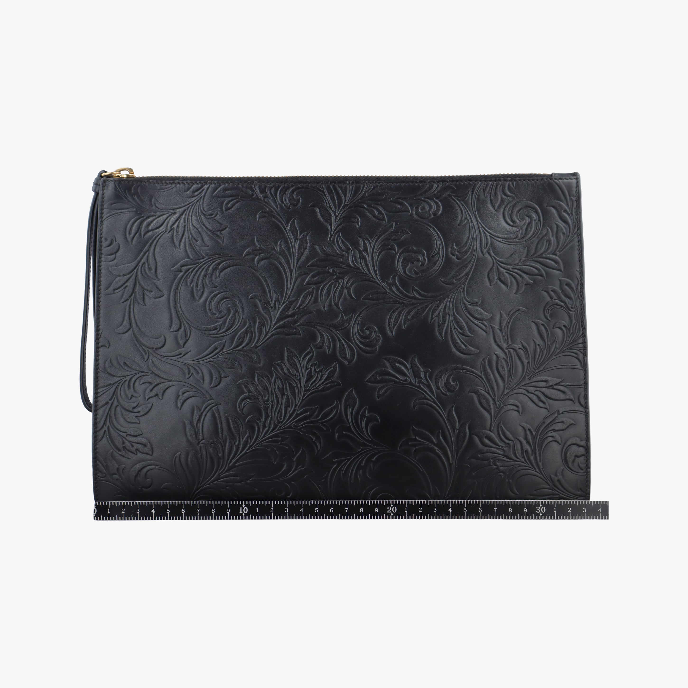 Secondhand VERSACE La Medusa Black Leather  clutchbag | stylenewstar