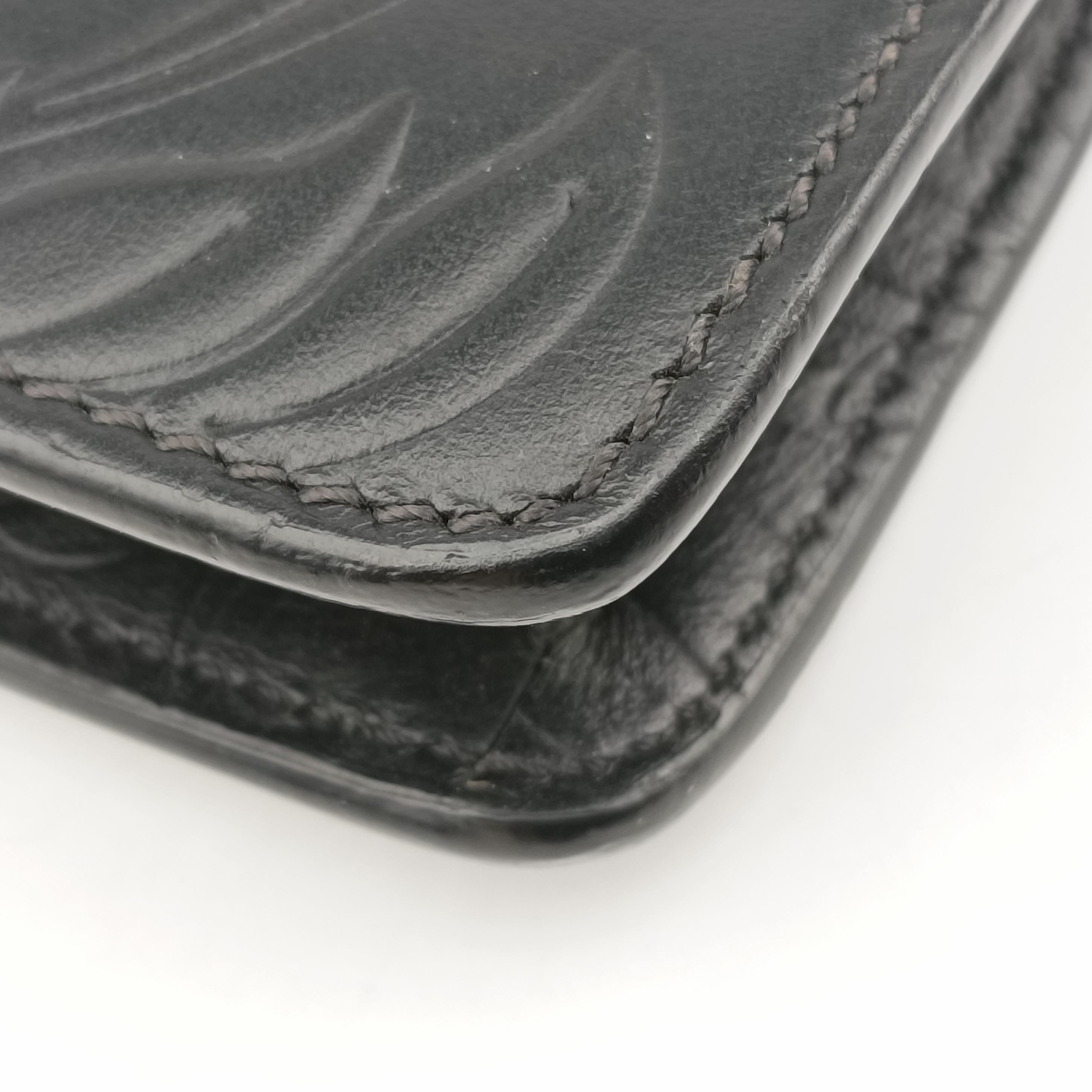 Secondhand VERSACE La Medusa Black Leather  clutchbag | stylenewstar