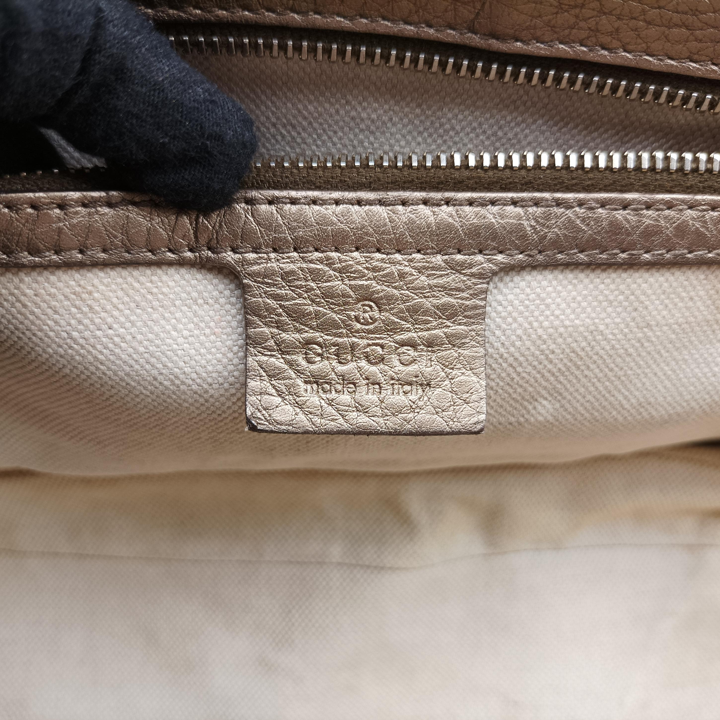 Secondhand Gucci New Bamboo Gold Leather 254884 shoulderbag | stylenewstar