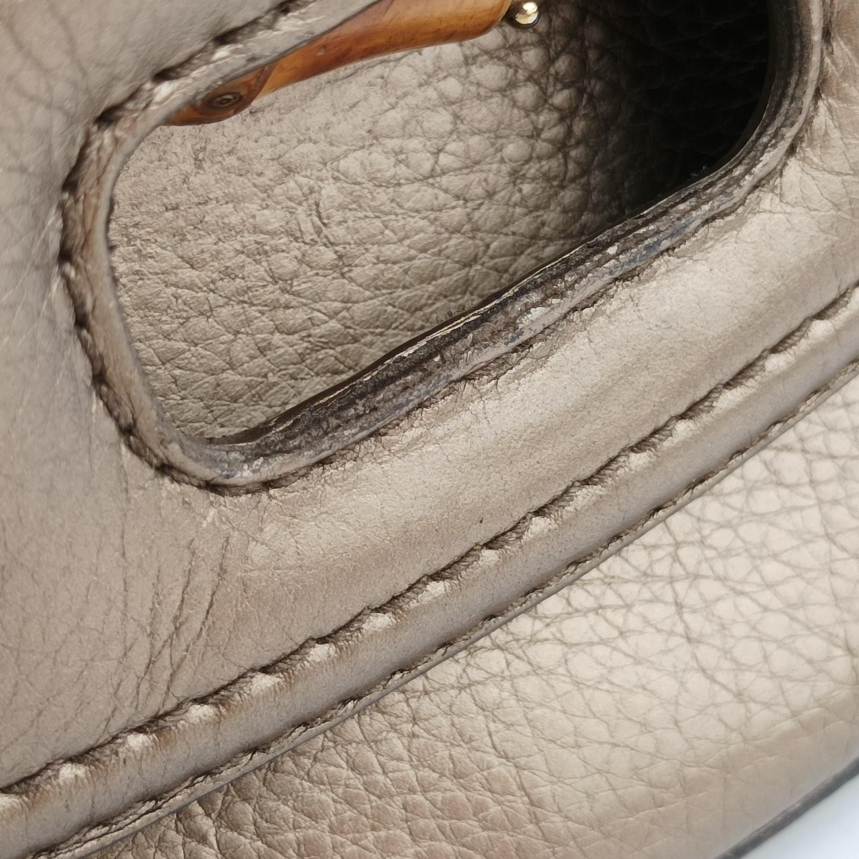Secondhand Gucci New Bamboo Gold Leather 254884 shoulderbag | stylenewstar