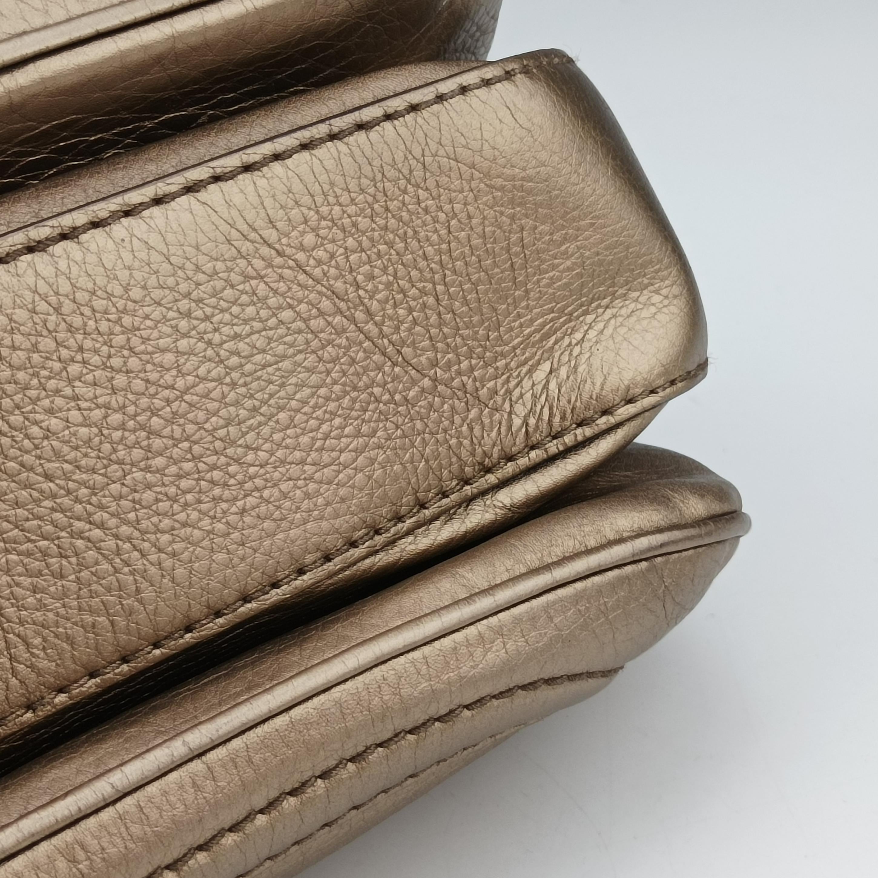 Secondhand Gucci New Bamboo Gold Leather 254884 shoulderbag | stylenewstar