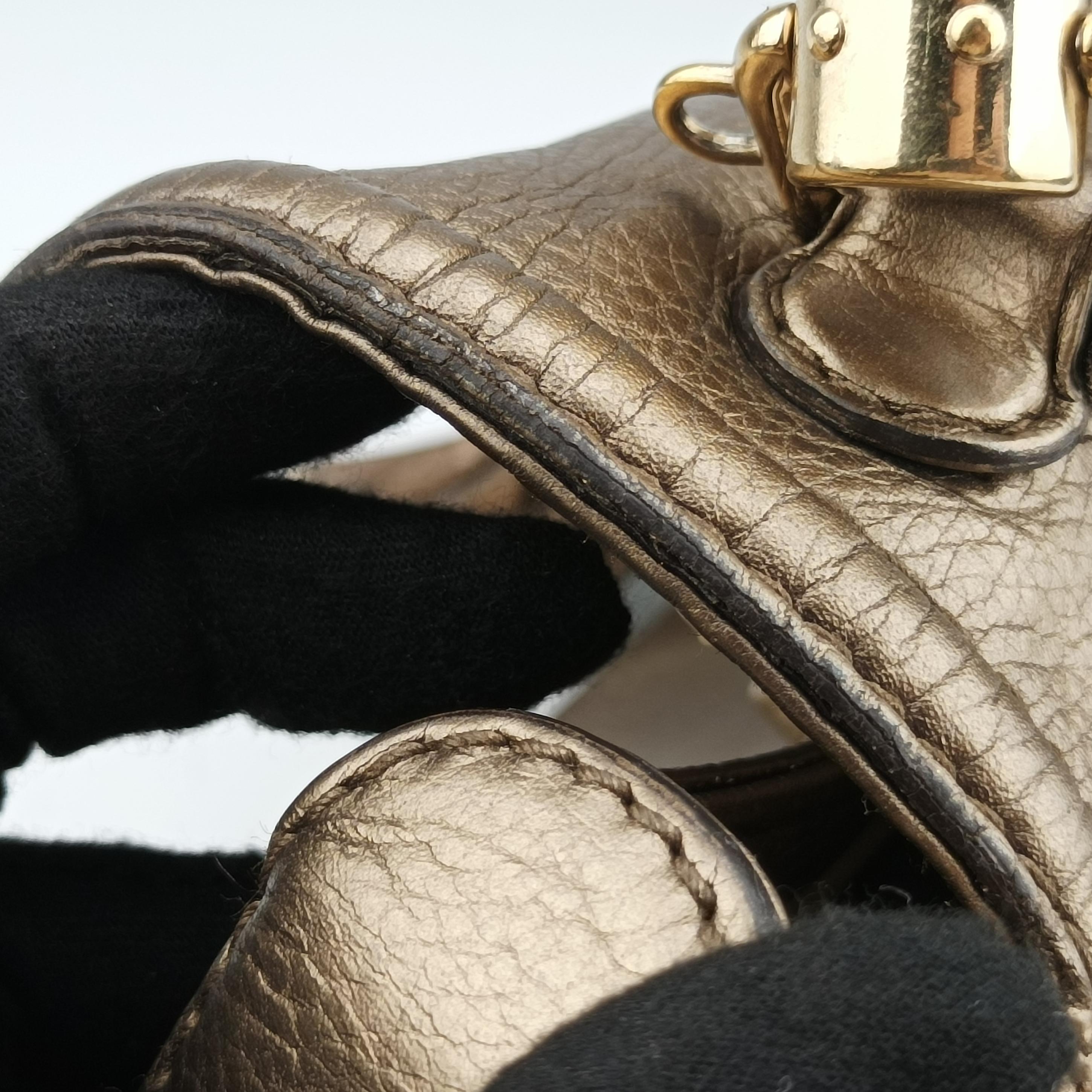 Secondhand Gucci New Bamboo Gold Leather 254884 shoulderbag | stylenewstar