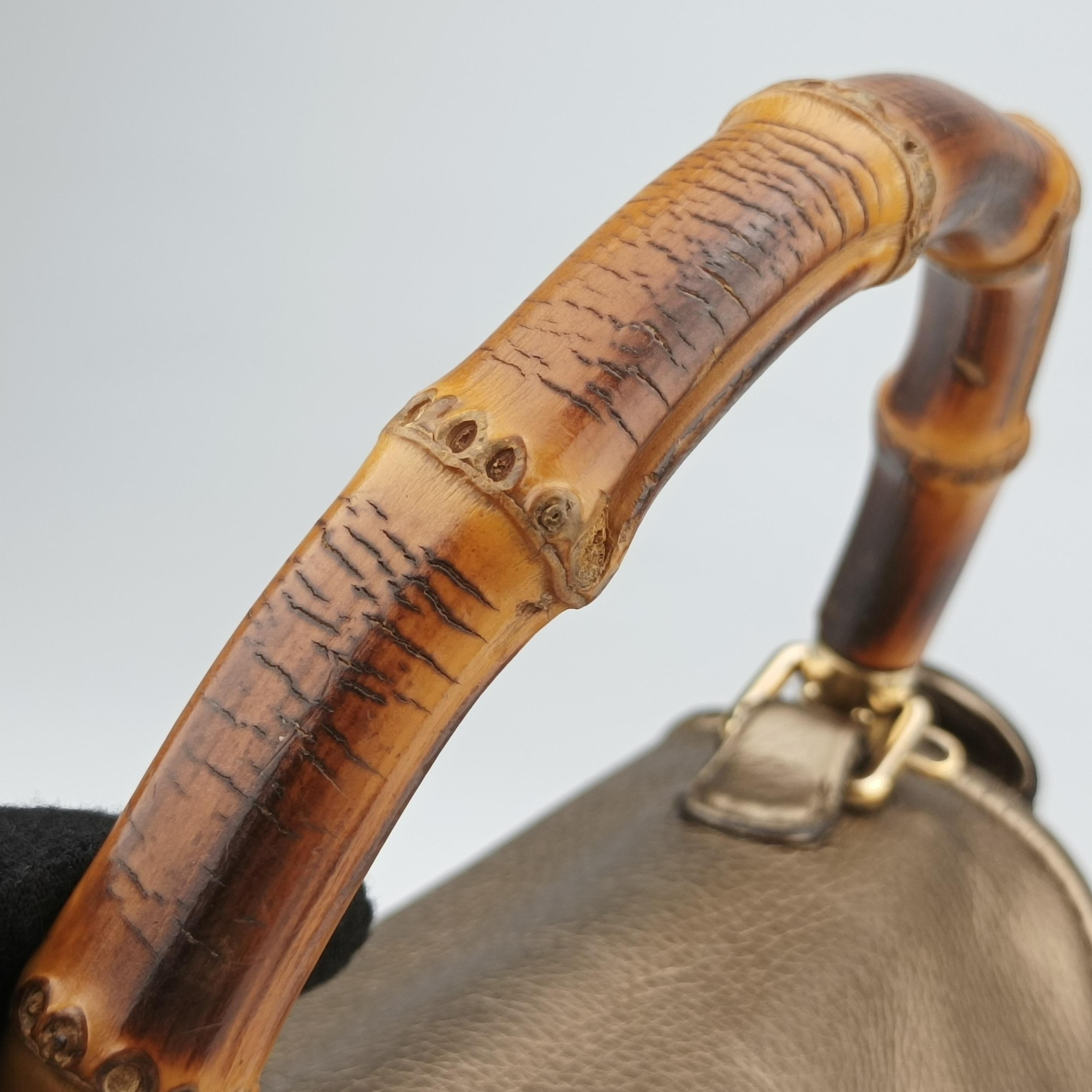 Secondhand Gucci New Bamboo Gold Leather 254884 shoulderbag | stylenewstar
