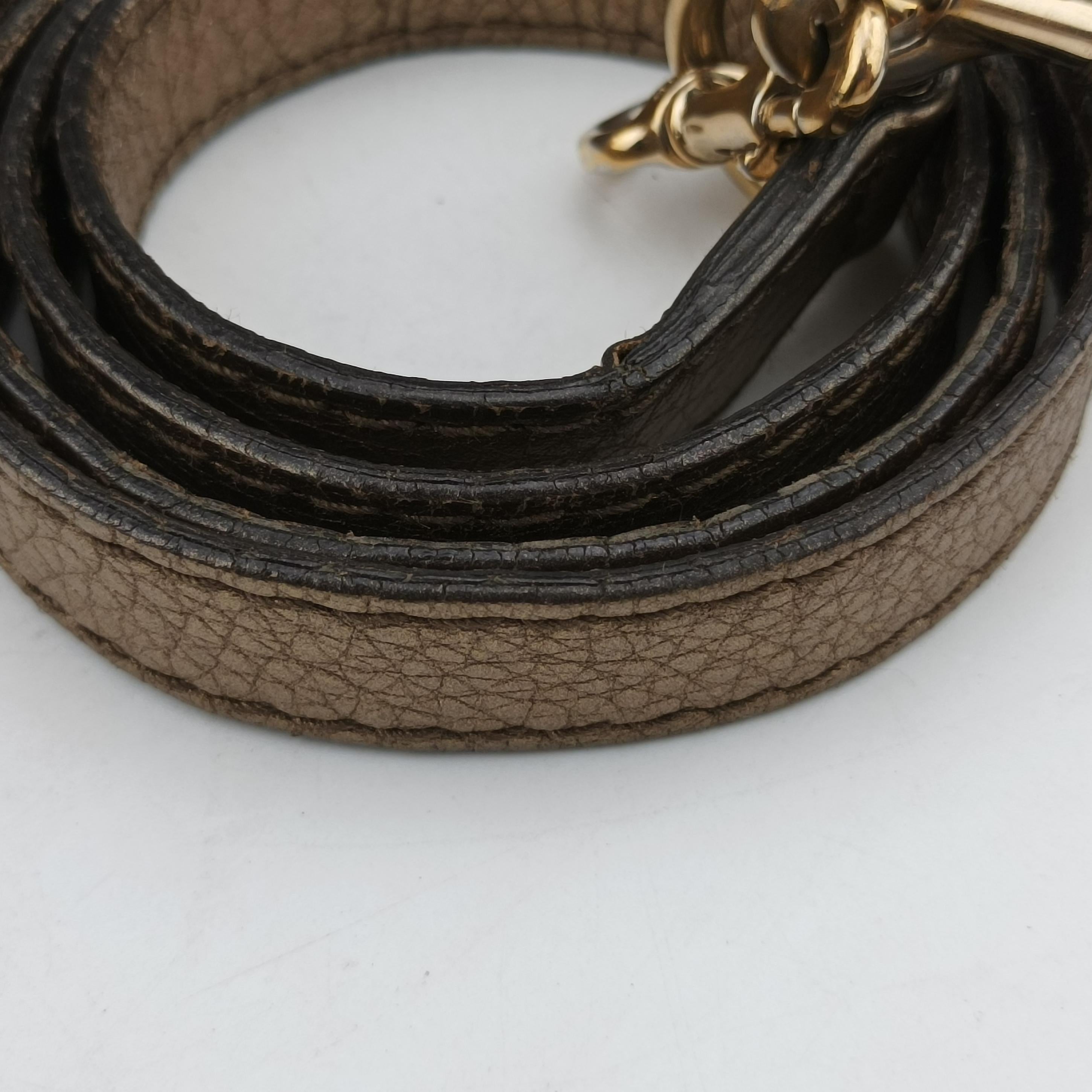 Secondhand Gucci New Bamboo Gold Leather 254884 shoulderbag | stylenewstar