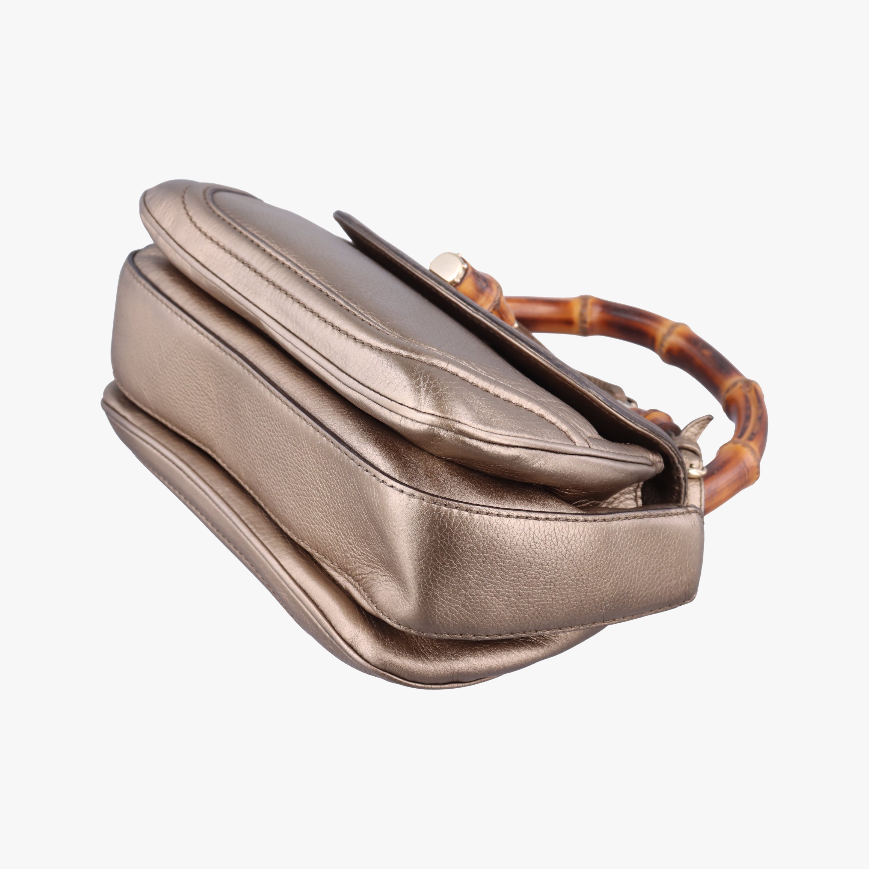 Secondhand Gucci New Bamboo Gold Leather 254884 shoulderbag | stylenewstar
