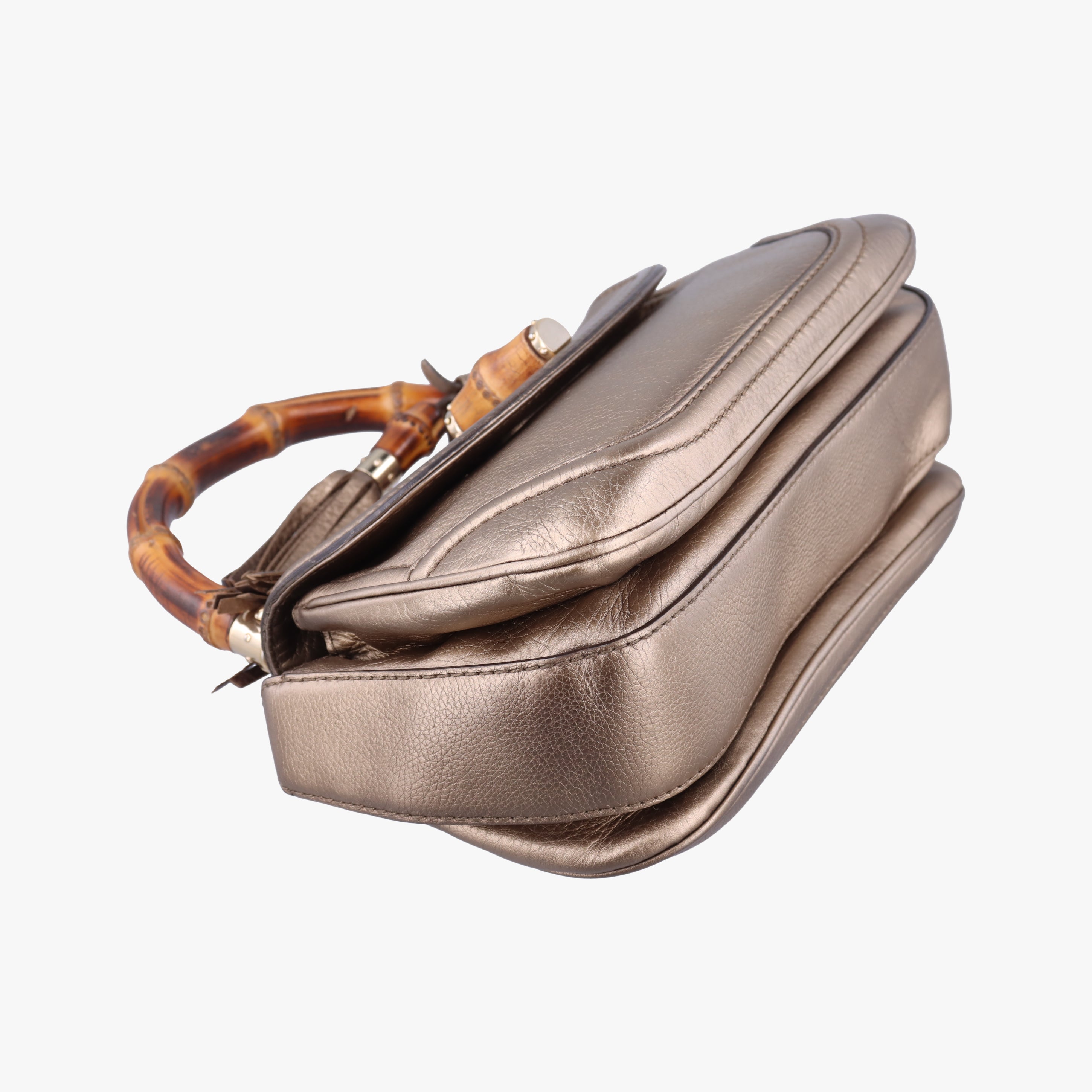 Secondhand Gucci New Bamboo Gold Leather 254884 shoulderbag | stylenewstar