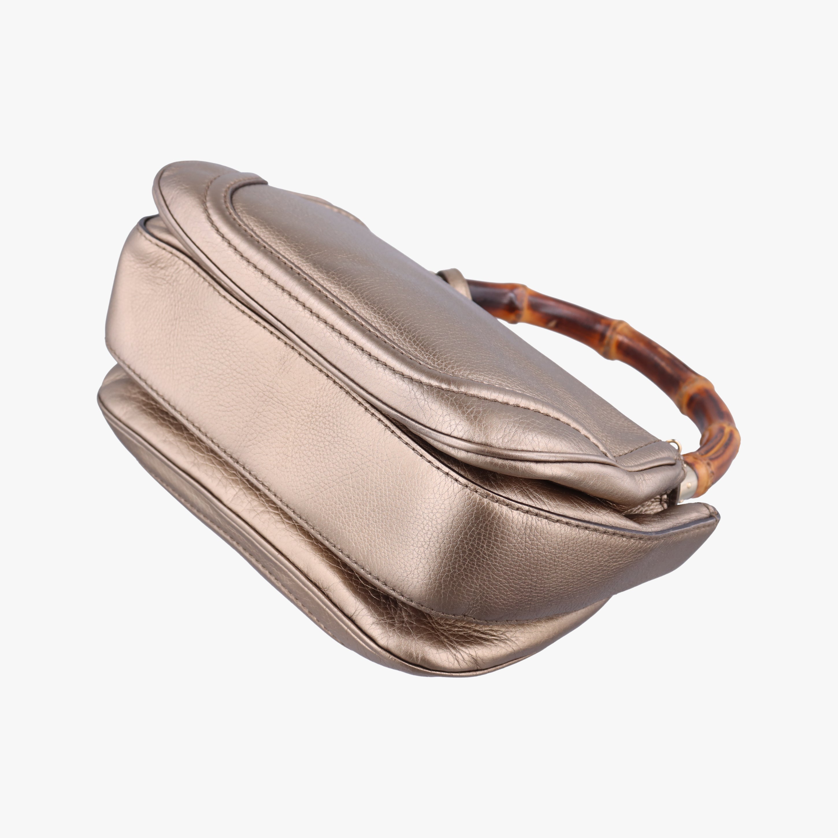 Secondhand Gucci New Bamboo Gold Leather 254884 shoulderbag | stylenewstar