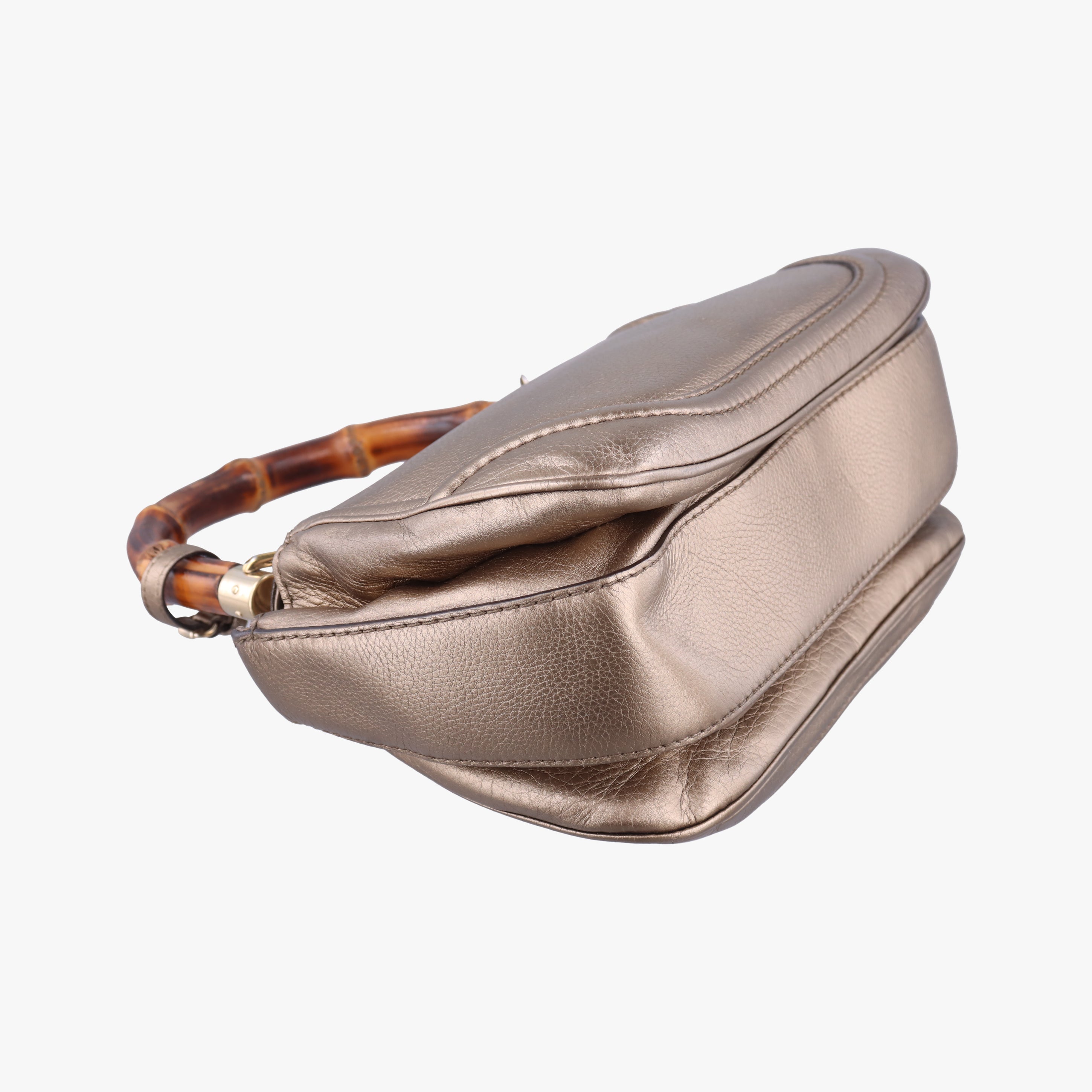 Secondhand Gucci New Bamboo Gold Leather 254884 shoulderbag | stylenewstar