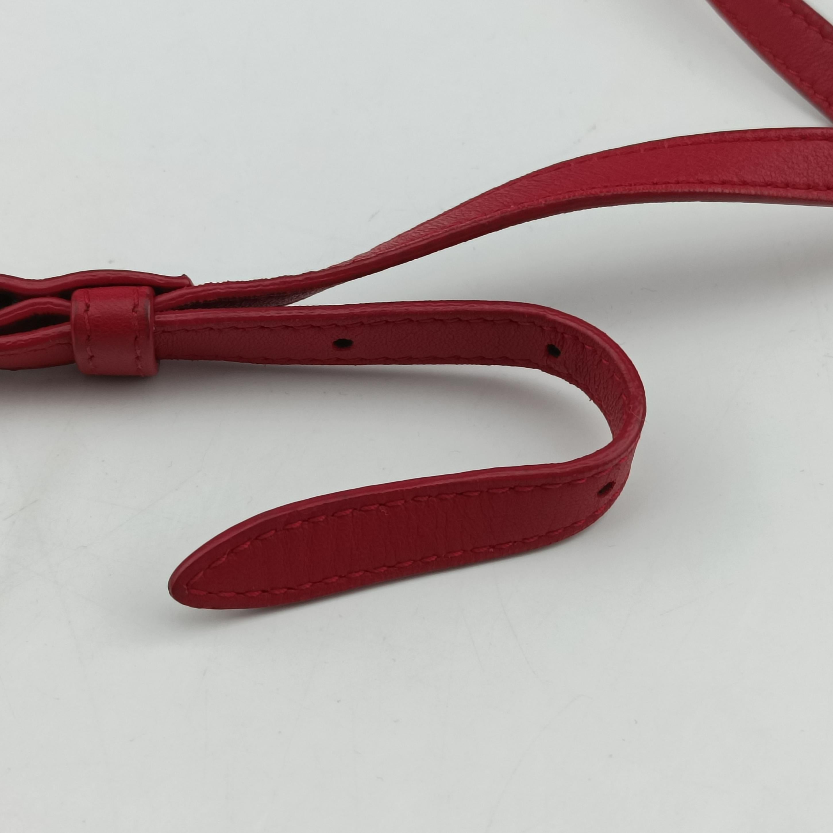 Secondhand Bottega Veneta NODINI Intrecciato Red lambskin  shoulderbag | stylenewstar