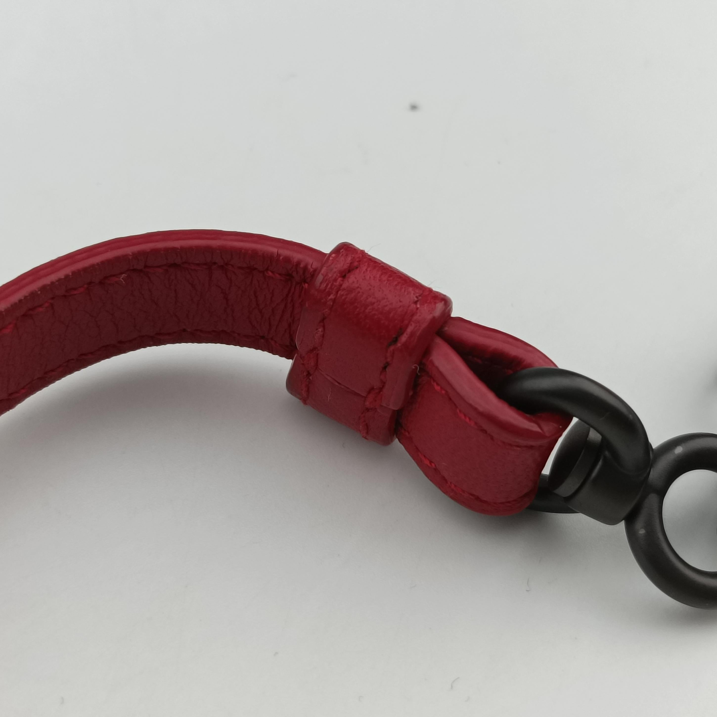 Secondhand Bottega Veneta NODINI Intrecciato Red lambskin  shoulderbag | stylenewstar