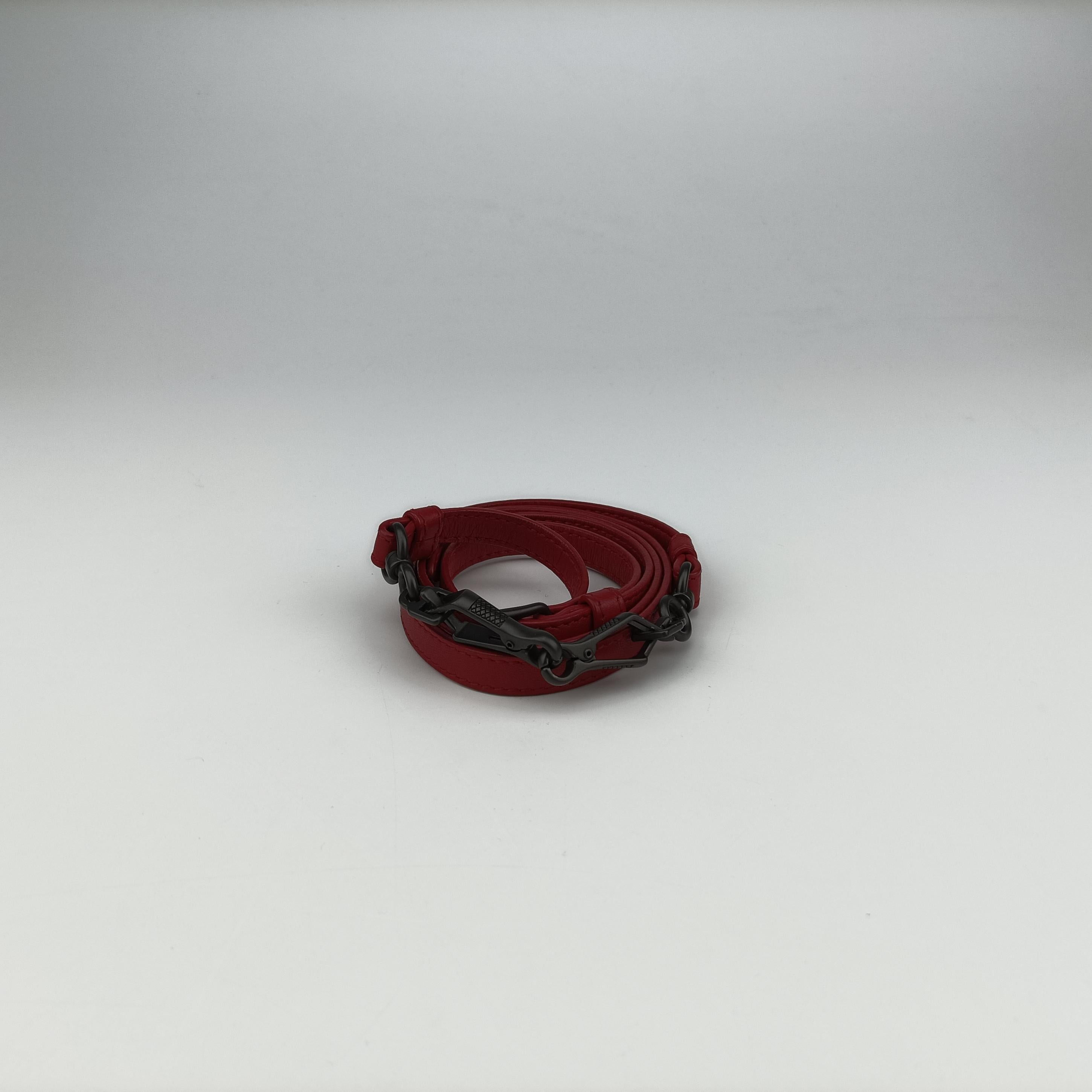 Secondhand Bottega Veneta NODINI Intrecciato Red lambskin  shoulderbag | stylenewstar