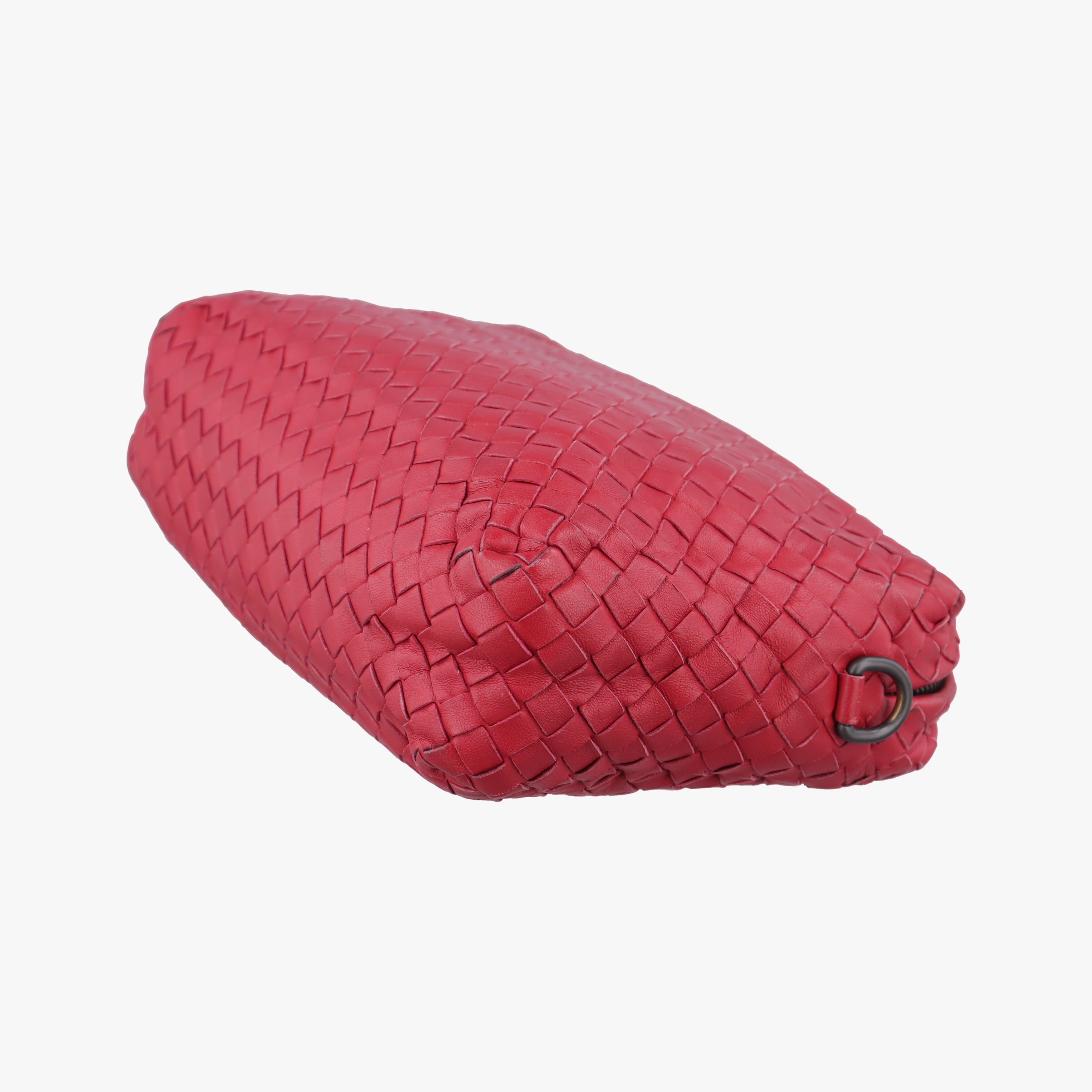Secondhand Bottega Veneta NODINI Intrecciato Red lambskin  shoulderbag | stylenewstar
