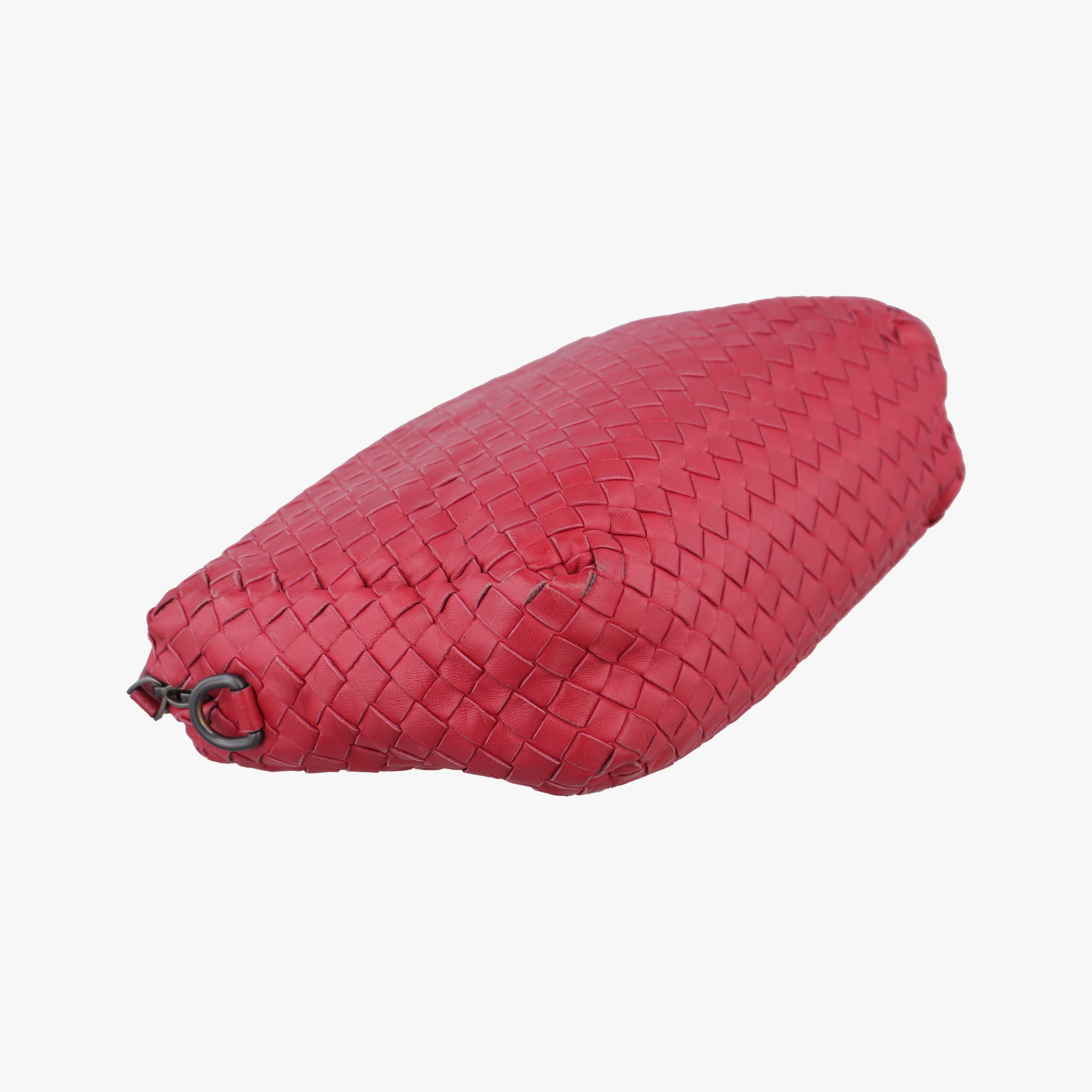 Secondhand Bottega Veneta NODINI Intrecciato Red lambskin  shoulderbag | stylenewstar
