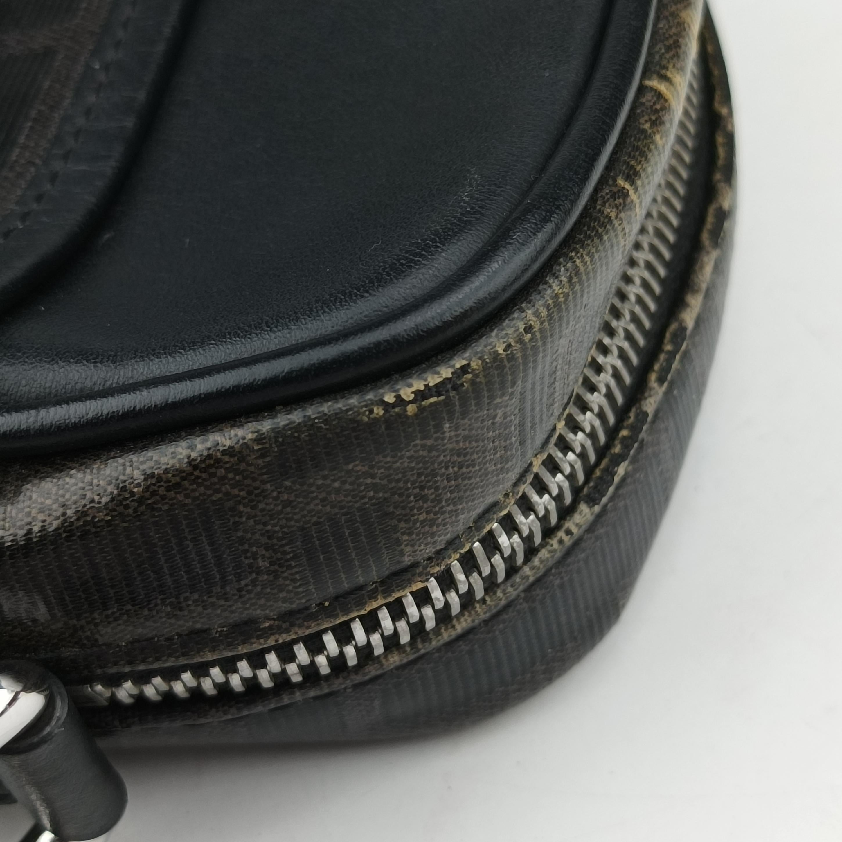 Vintage Fendi Zucca pattern small Black PVC Coated Canvas 7VA456 shoulderbag | stylenewstar