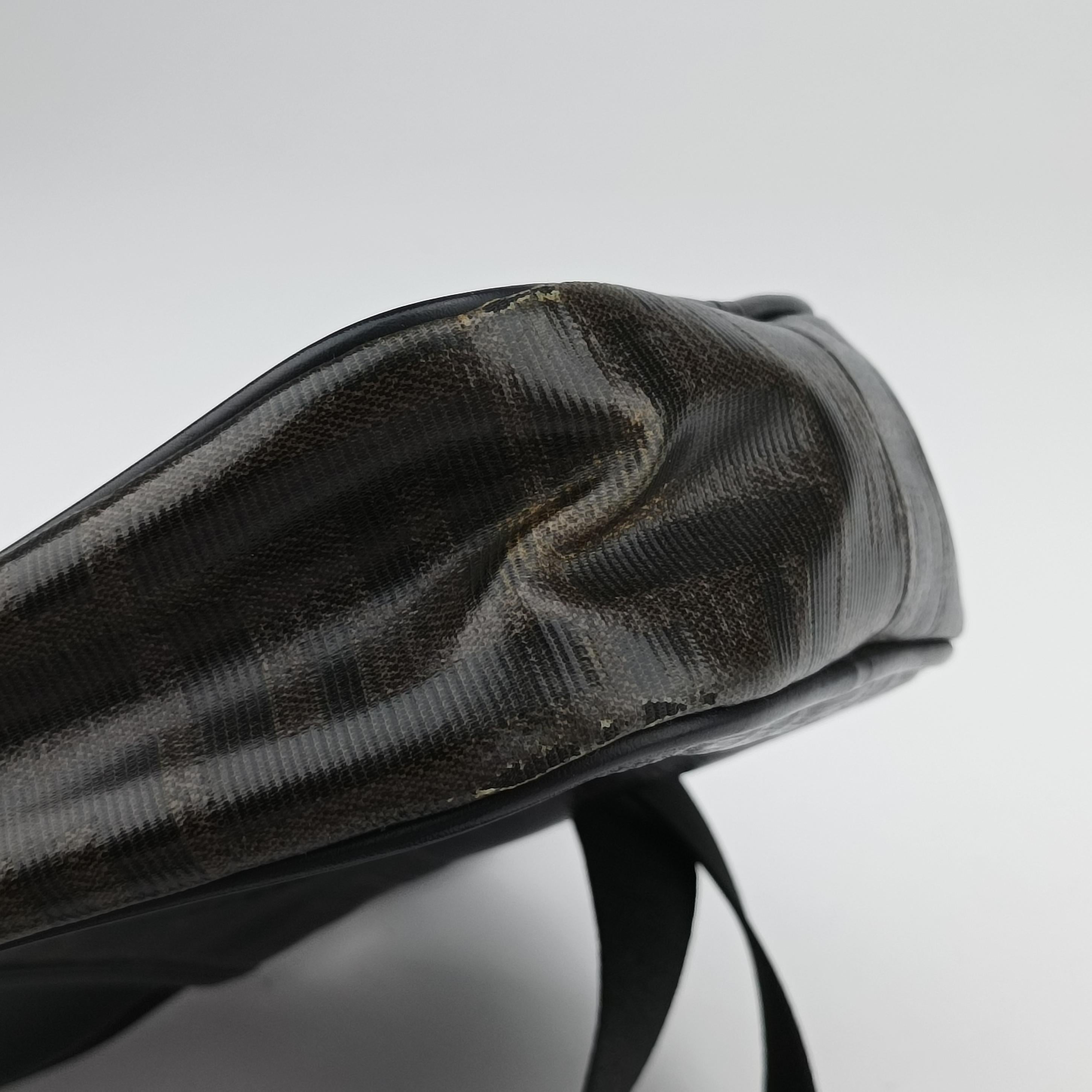 Vintage Fendi Zucca pattern small Black PVC Coated Canvas 7VA456 shoulderbag | stylenewstar