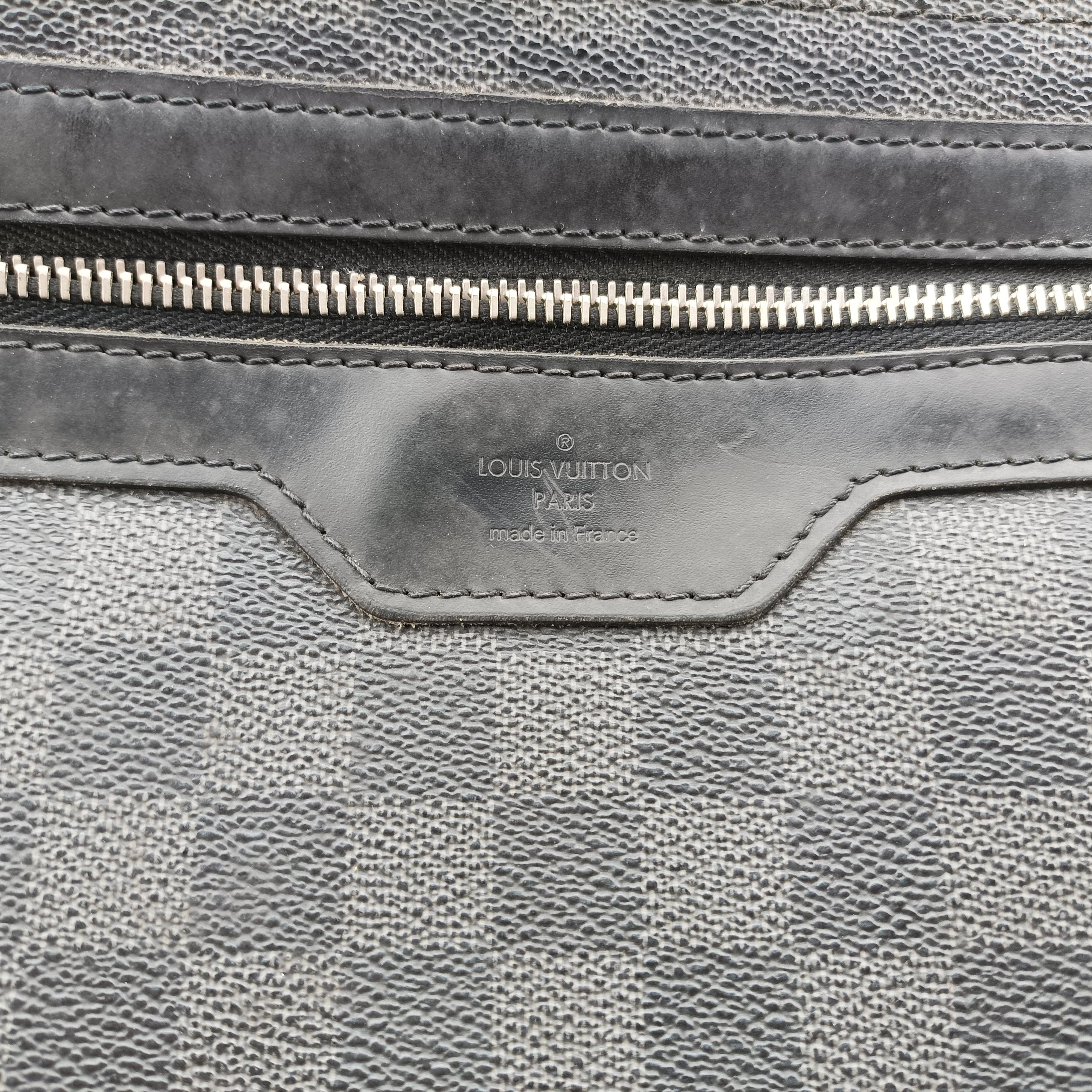 Pre-owned Louis Vuitton DANIEL MM Noir Damier Graphite N58029 shoulderbag | stylenewstar