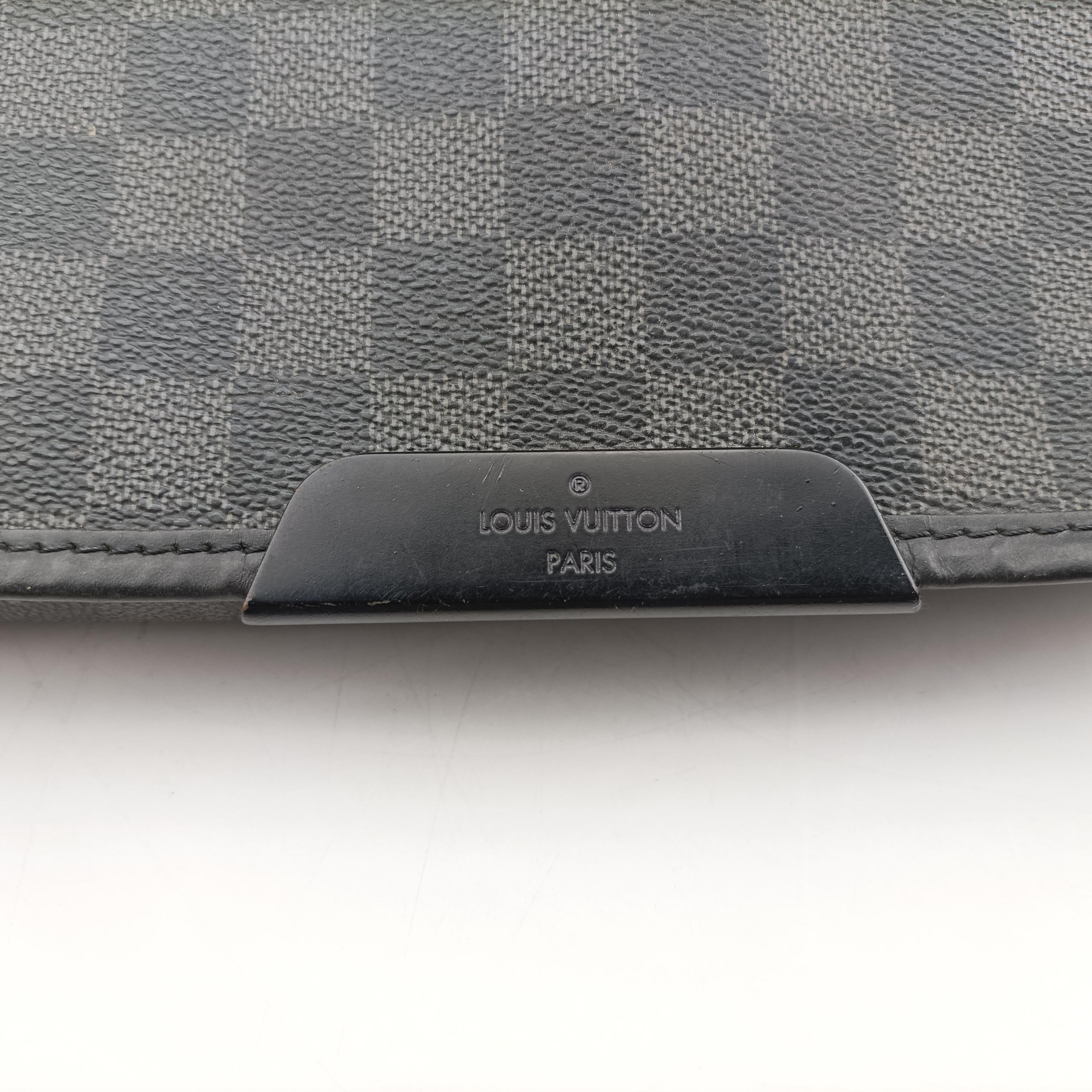Pre-owned Louis Vuitton DANIEL MM Noir Damier Graphite N58029 shoulderbag | stylenewstar